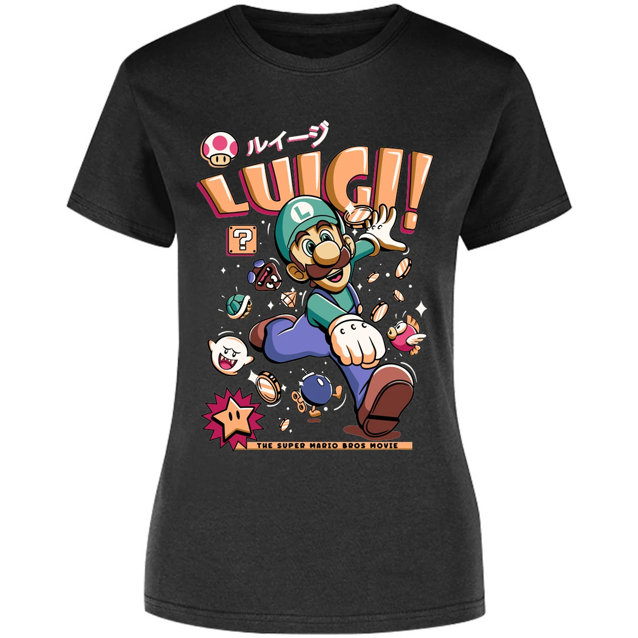 Blusa Mario Bros Luigi Tee Blusa para Mujer 8