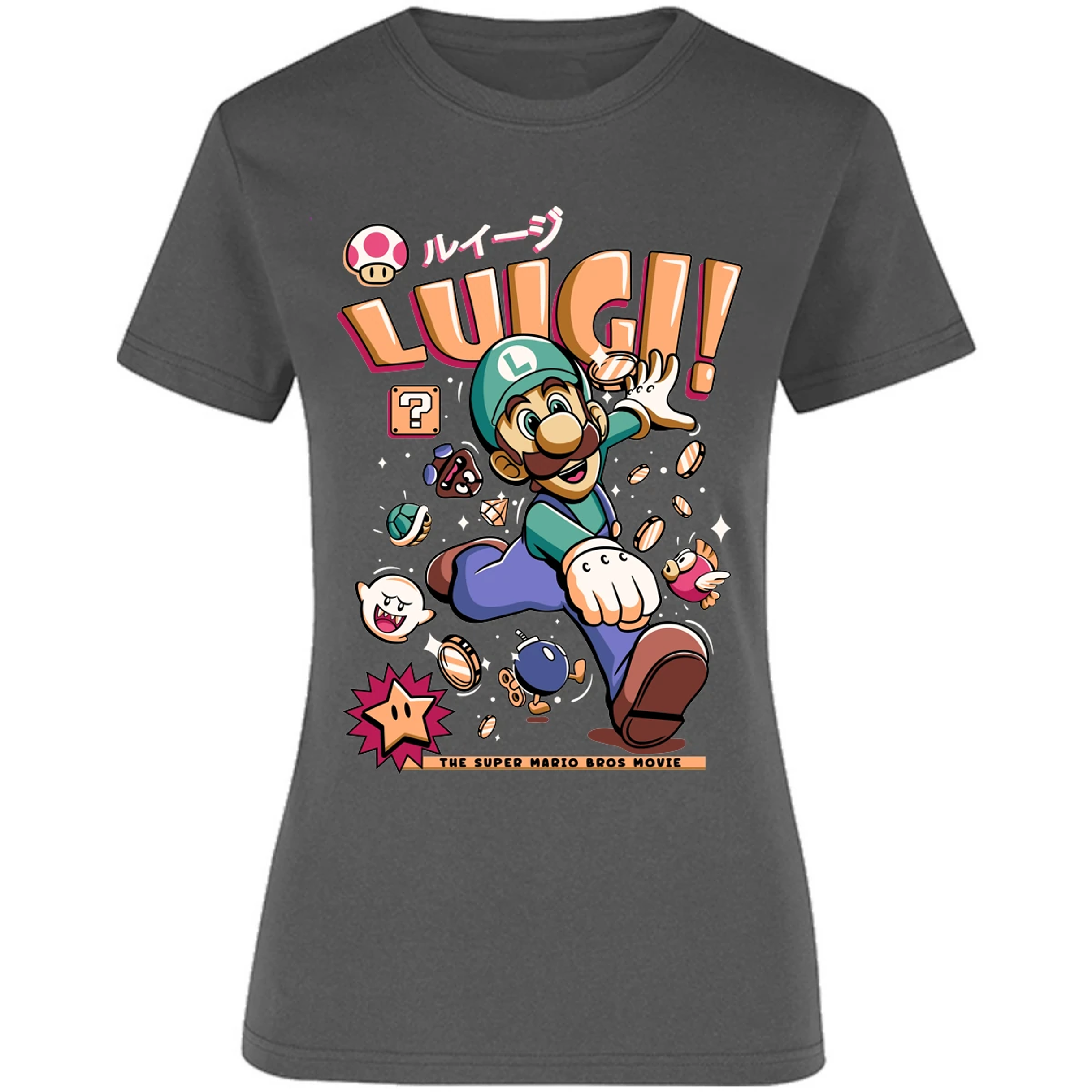 Blusa Mario Bros Luigi Tee Blusa para Mujer 17