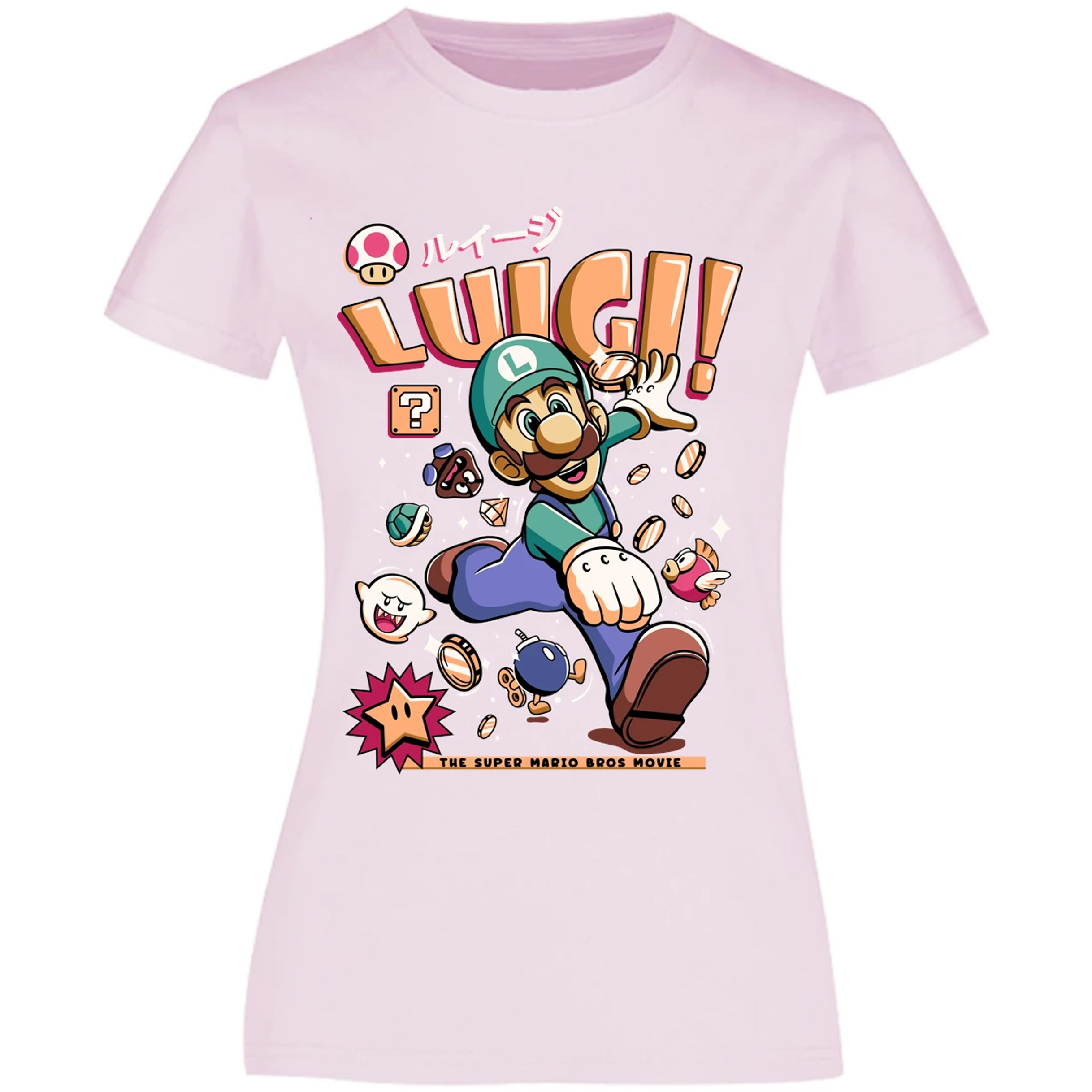 Blusa Mario Bros Luigi Tee Blusa para Mujer 3