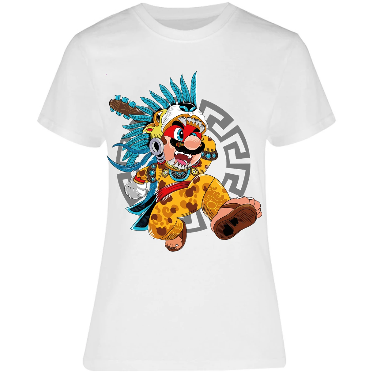Blusa Mario Bros Mario Azteca Blusa para Mujer 10