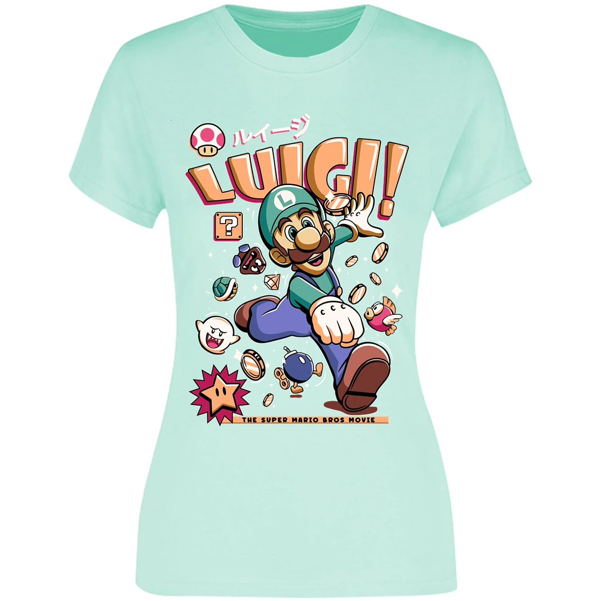 Blusa Mario Bros Luigi Tee Blusa para Mujer 6