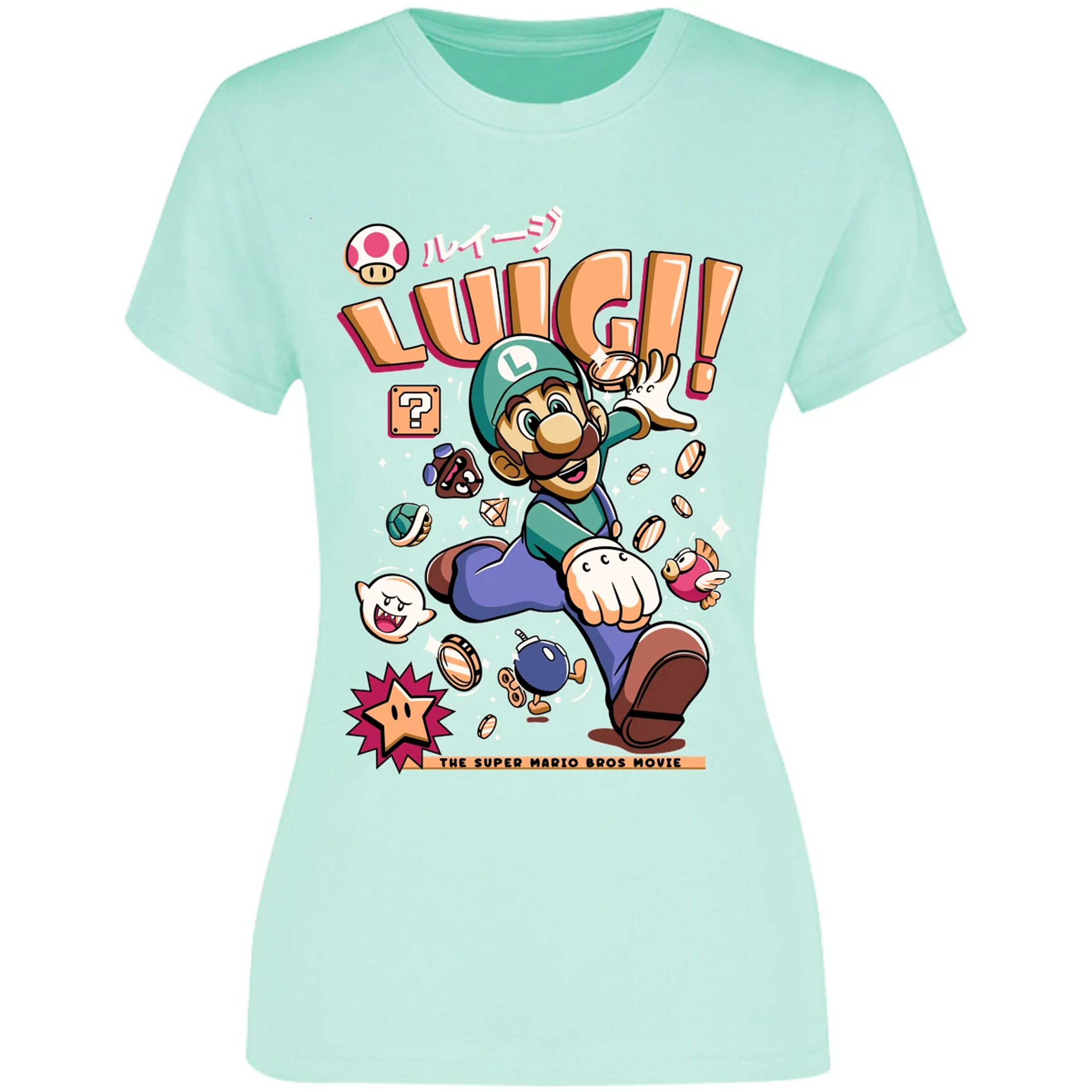 Blusa Mario Bros Luigi Tee Blusa para Mujer 6