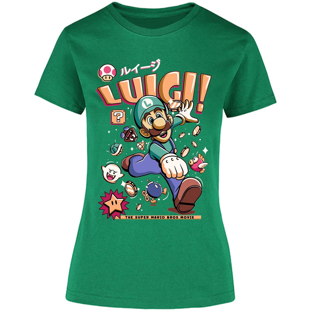 Blusa Mario Bros Luigi Tee Blusa para Mujer 12