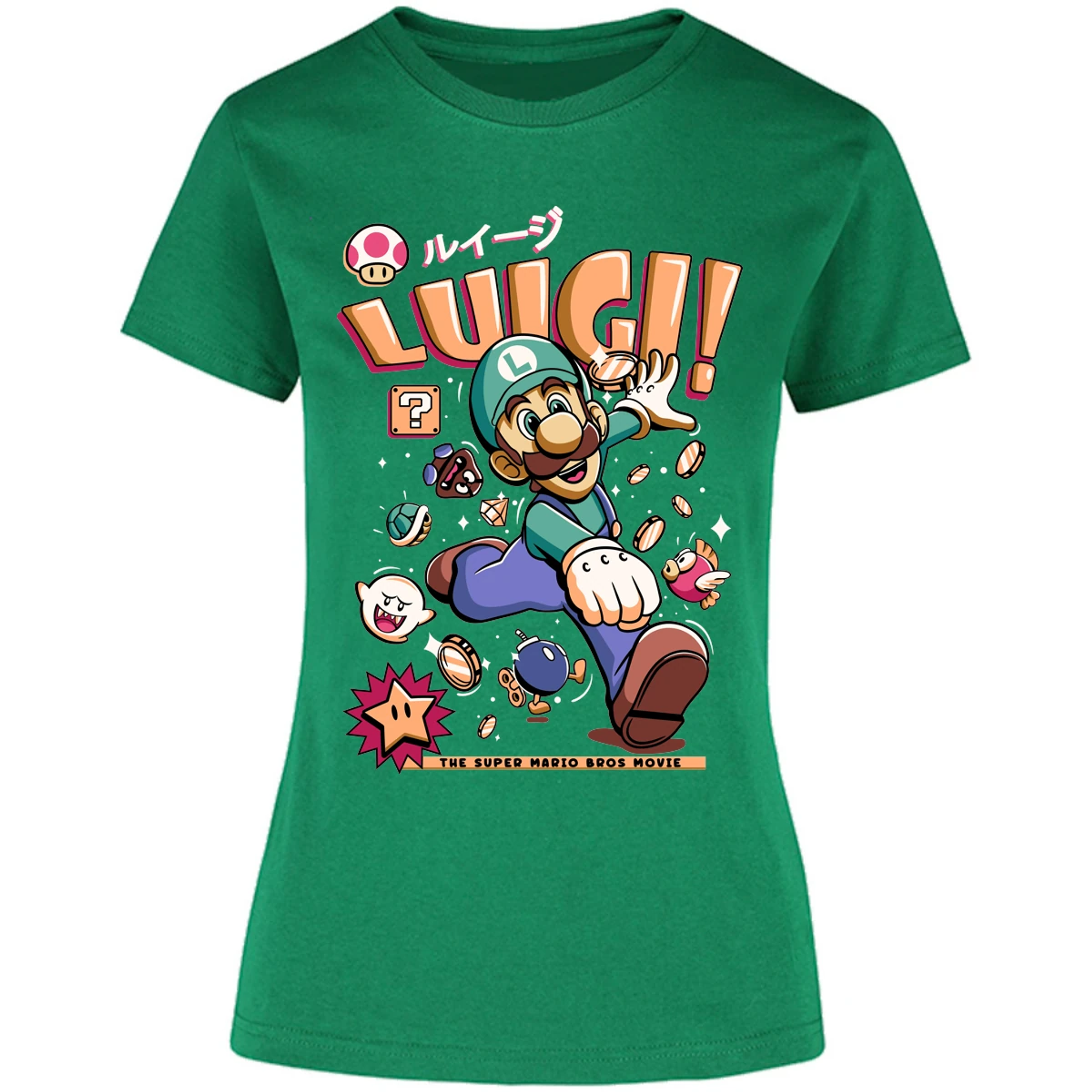 Blusa Mario Bros Luigi Tee Blusa para Mujer 12