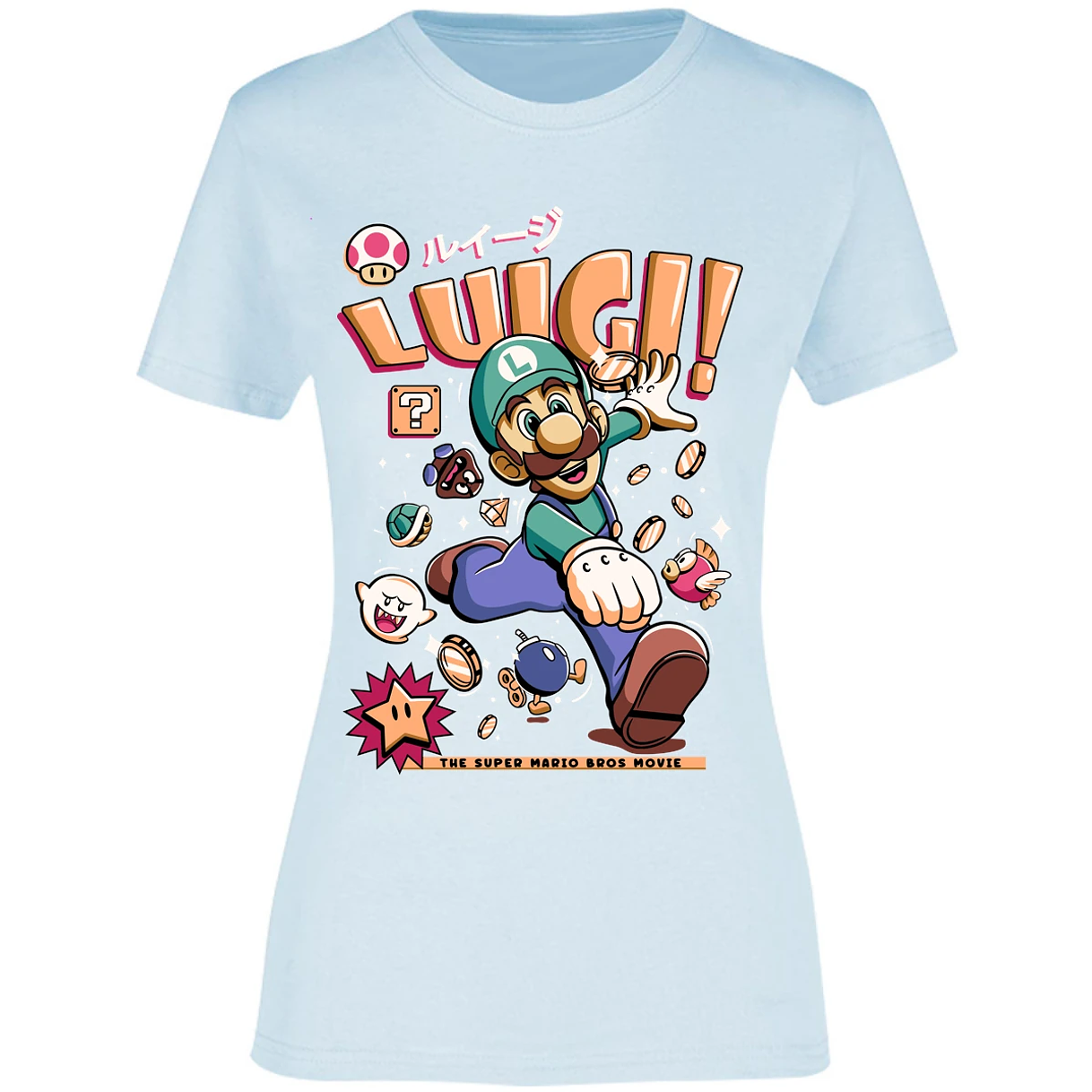 Blusa Mario Bros Luigi Tee Blusa para Mujer 13