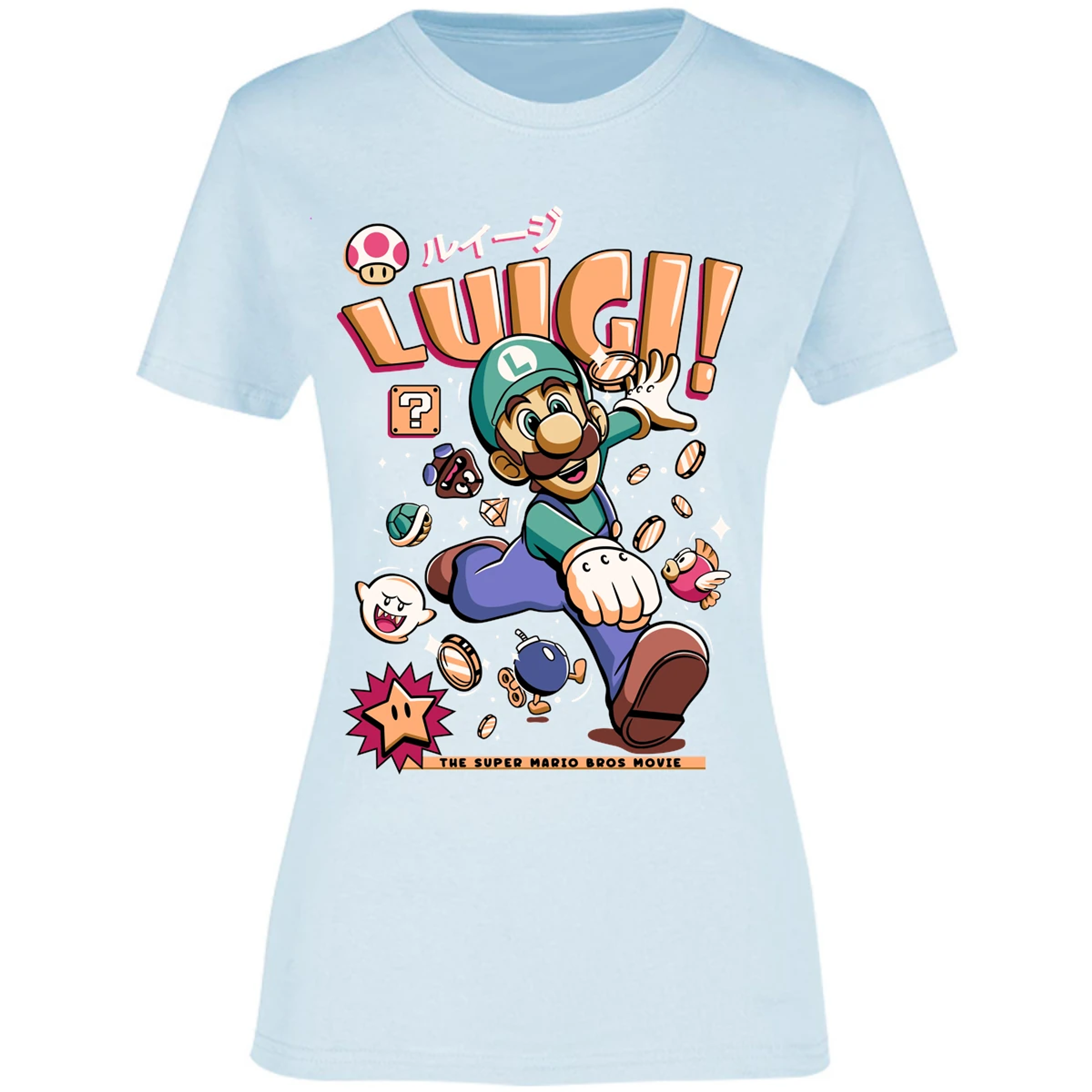 Blusa Mario Bros Luigi Tee Blusa para Mujer 13