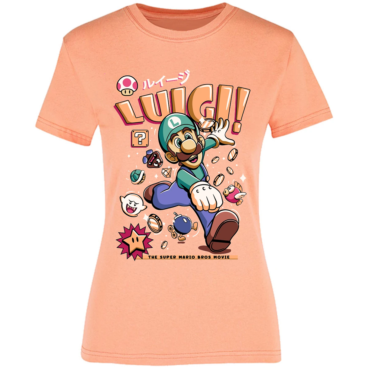 Blusa Mario Bros Luigi Tee Blusa para Mujer 15