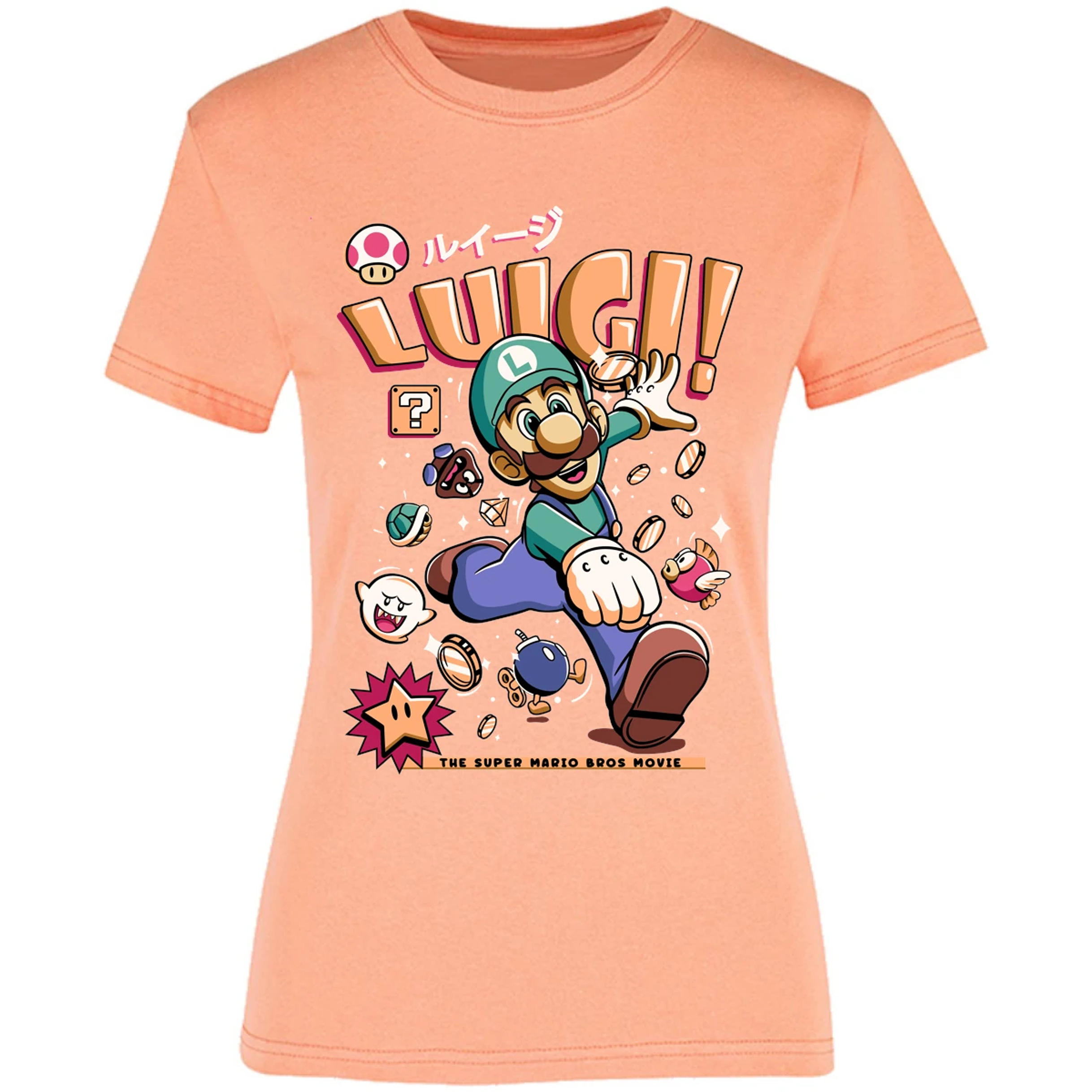 Blusa Mario Bros Luigi Tee Blusa para Mujer 15