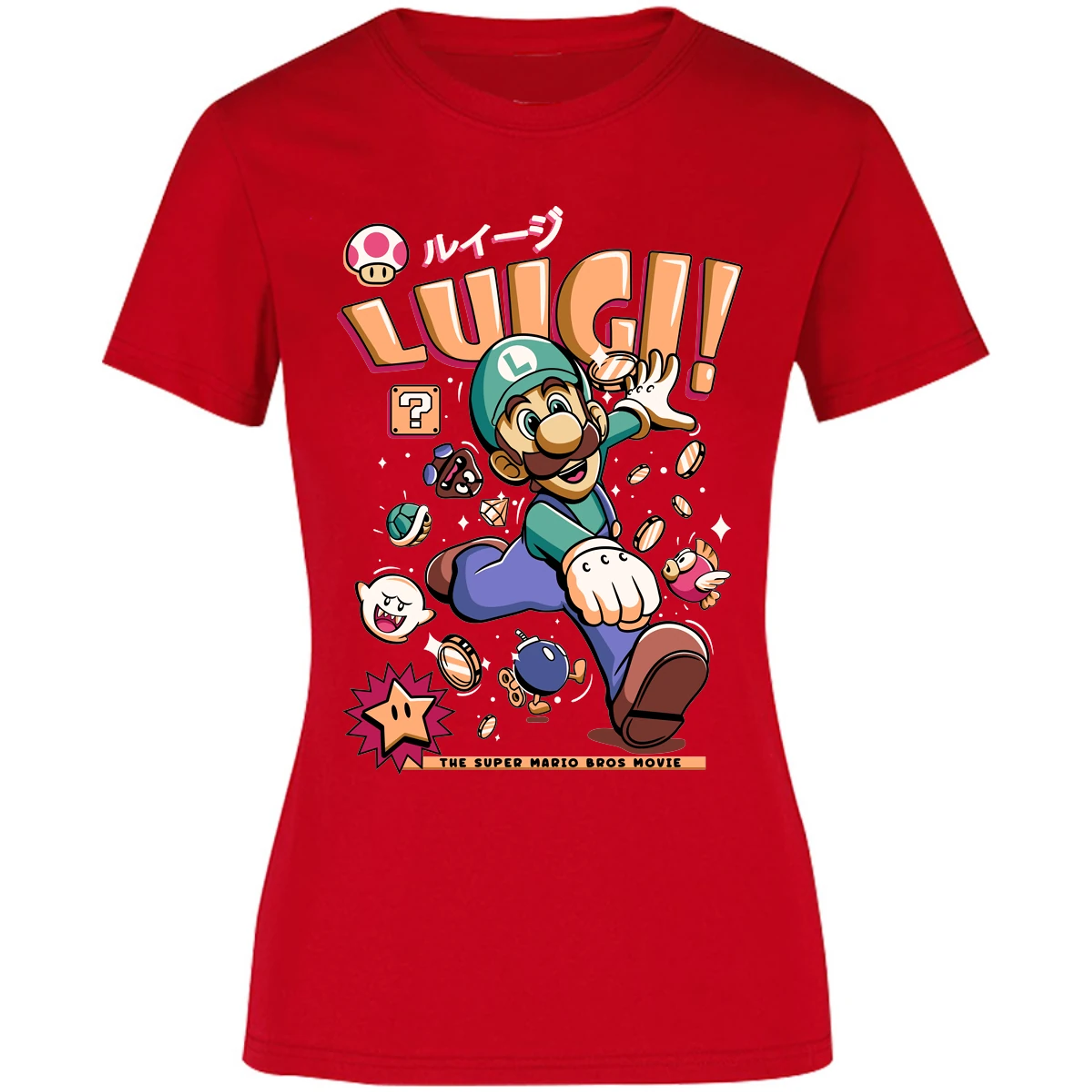 Blusa Mario Bros Luigi Tee Blusa para Mujer 16