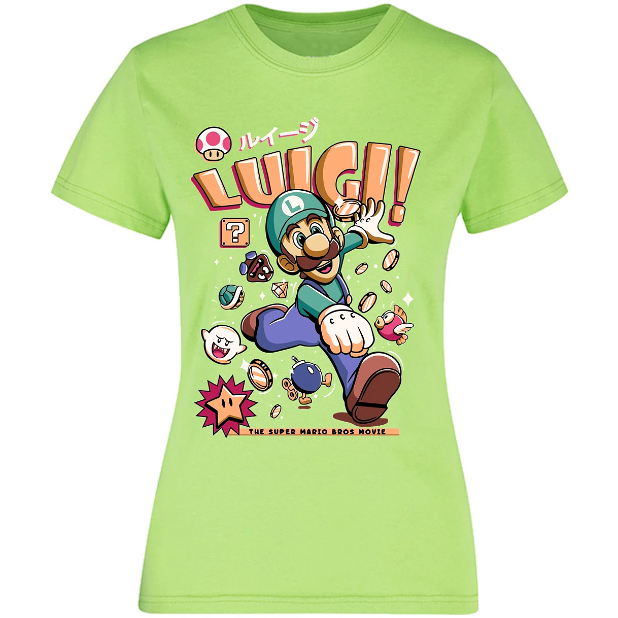 Blusa Mario Bros Luigi Tee Blusa para Mujer 18