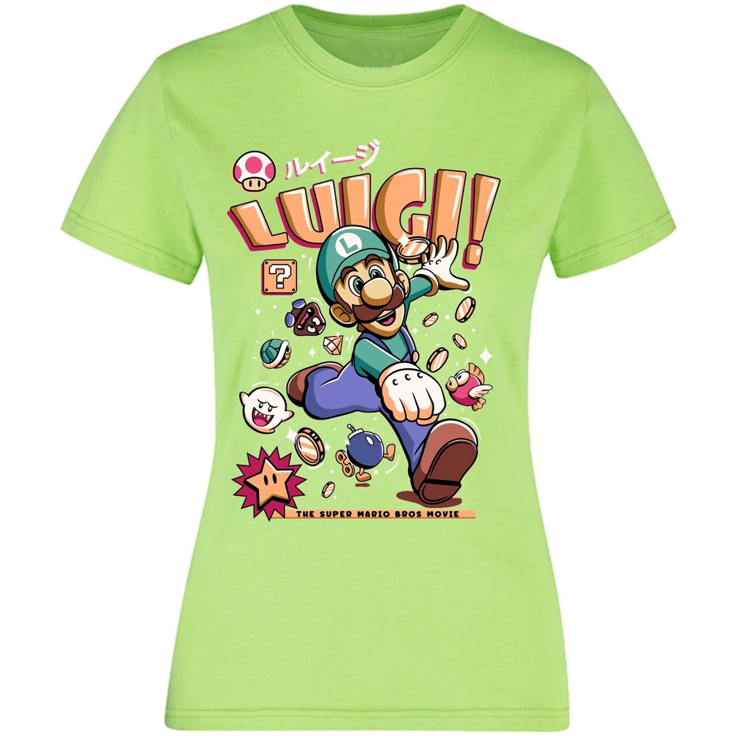Blusa Mario Bros Luigi Tee Blusa para Mujer 18