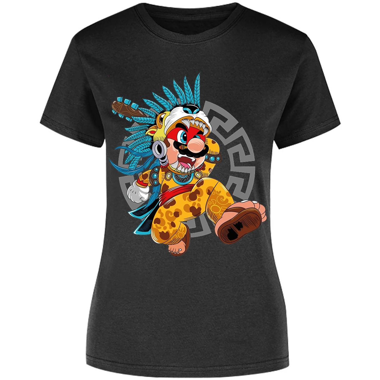 Blusa Mario Bros Mario Azteca Blusa para Mujer 12