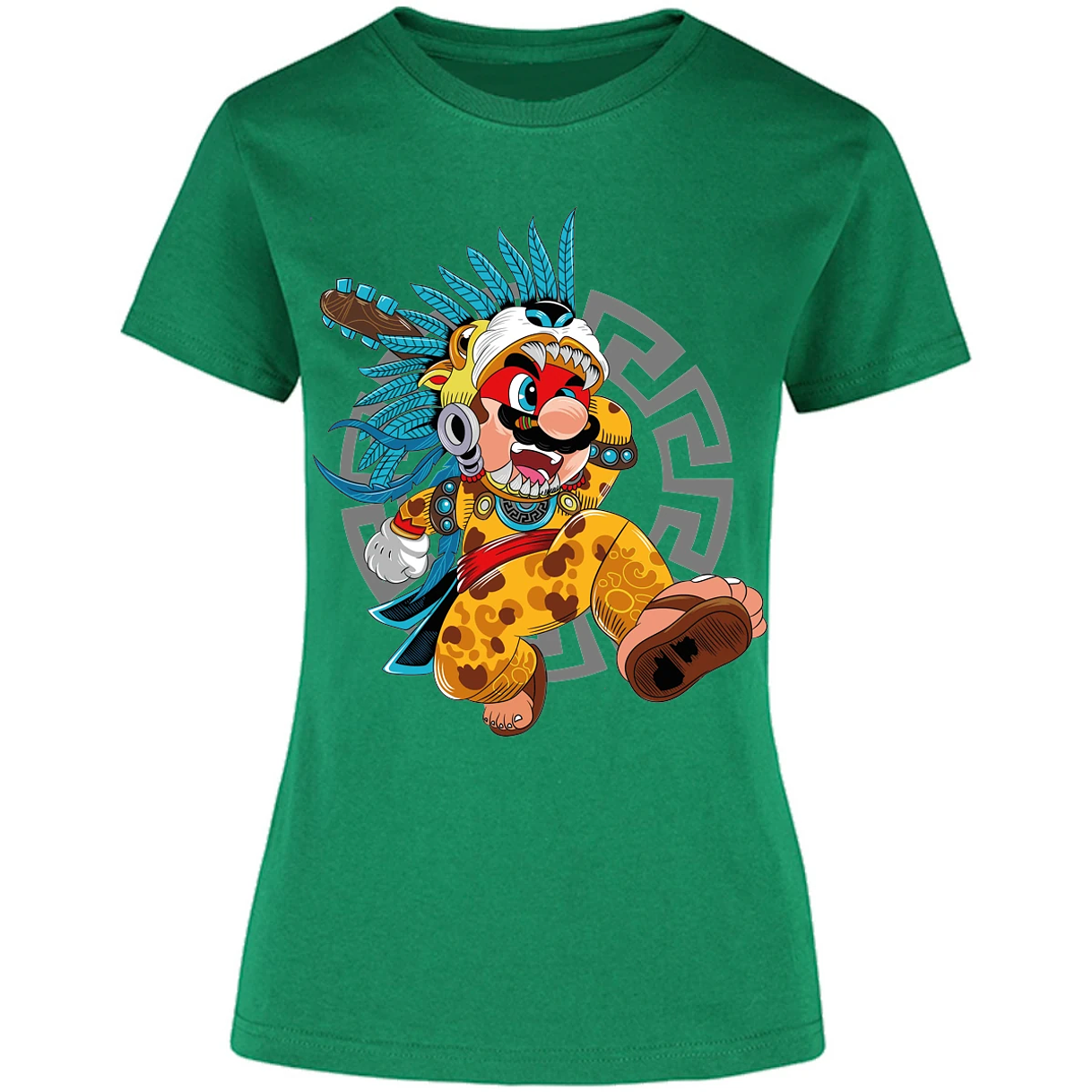 Blusa Mario Bros Mario Azteca Blusa para Mujer 3