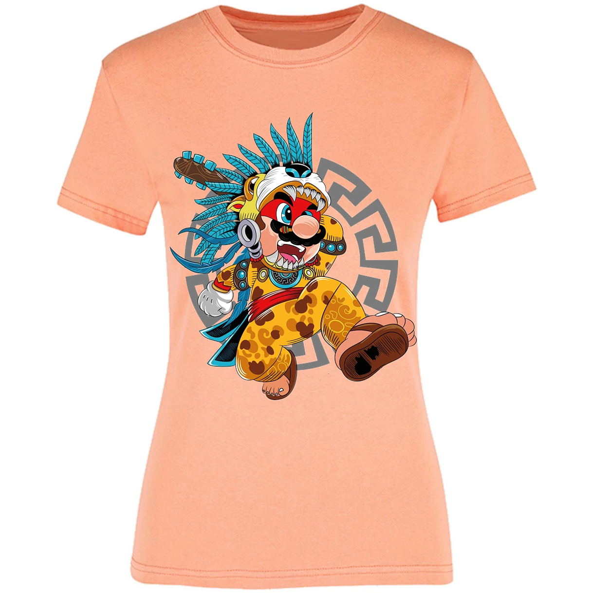 Blusa Mario Bros Mario Azteca Blusa para Mujer 6