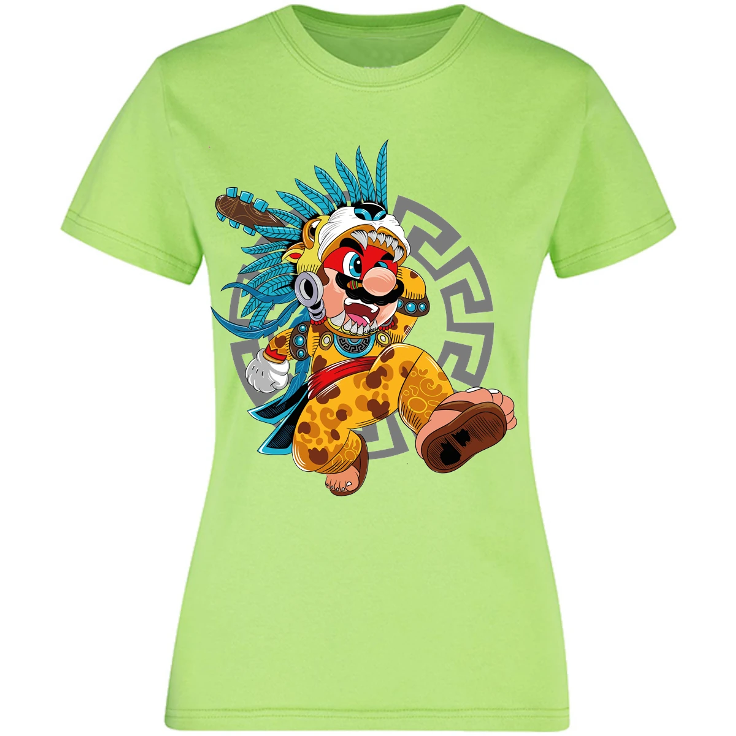 Blusa Mario Bros Mario Azteca Blusa para Mujer 7