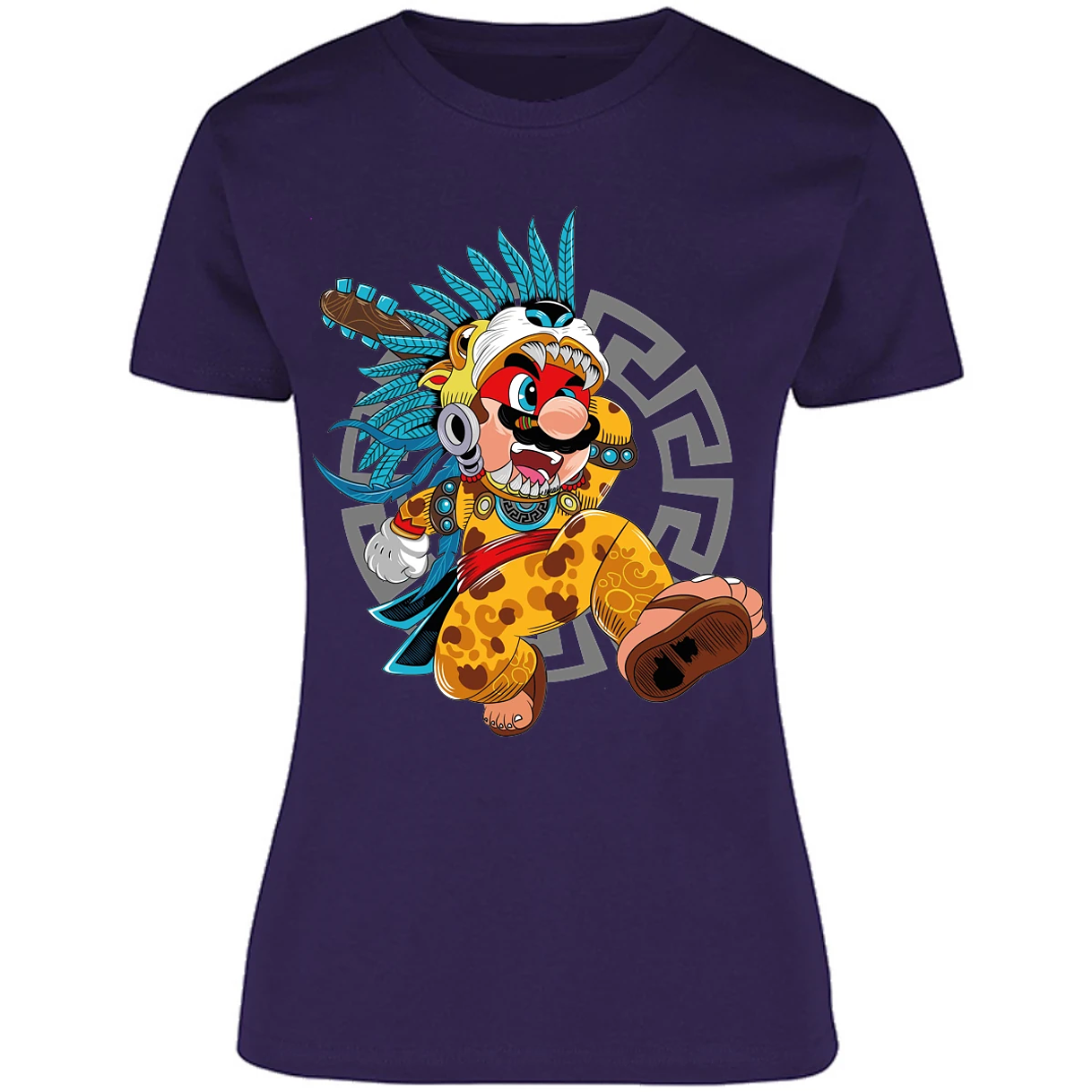 Blusa Mario Bros Mario Azteca Blusa para Mujer 15