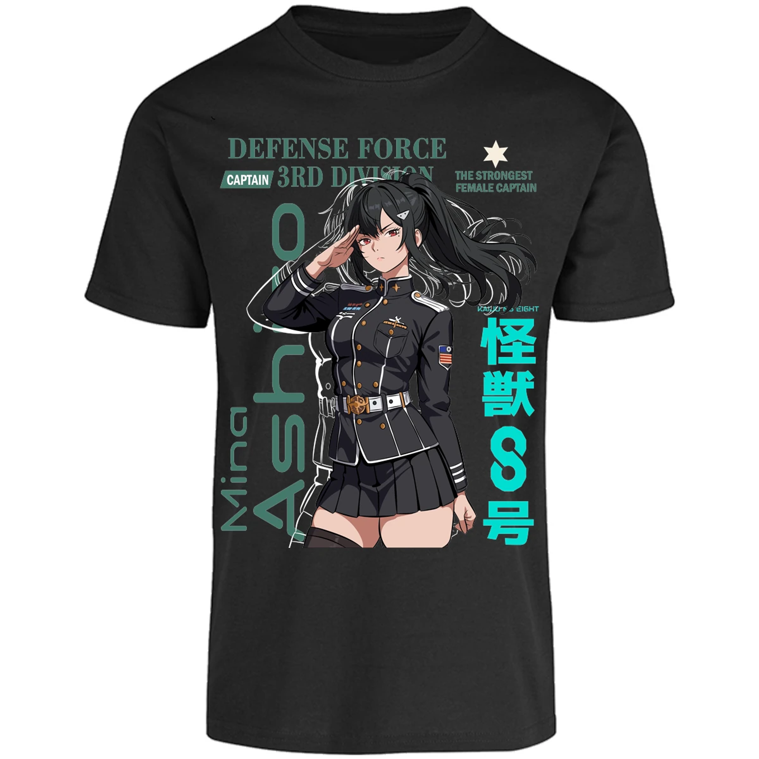 Playera Kaiju 8 Mina Ashiro para Adulto 9