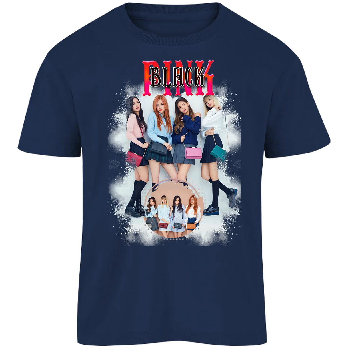 Playera Musica Black Pink Sublimation para Niño 16