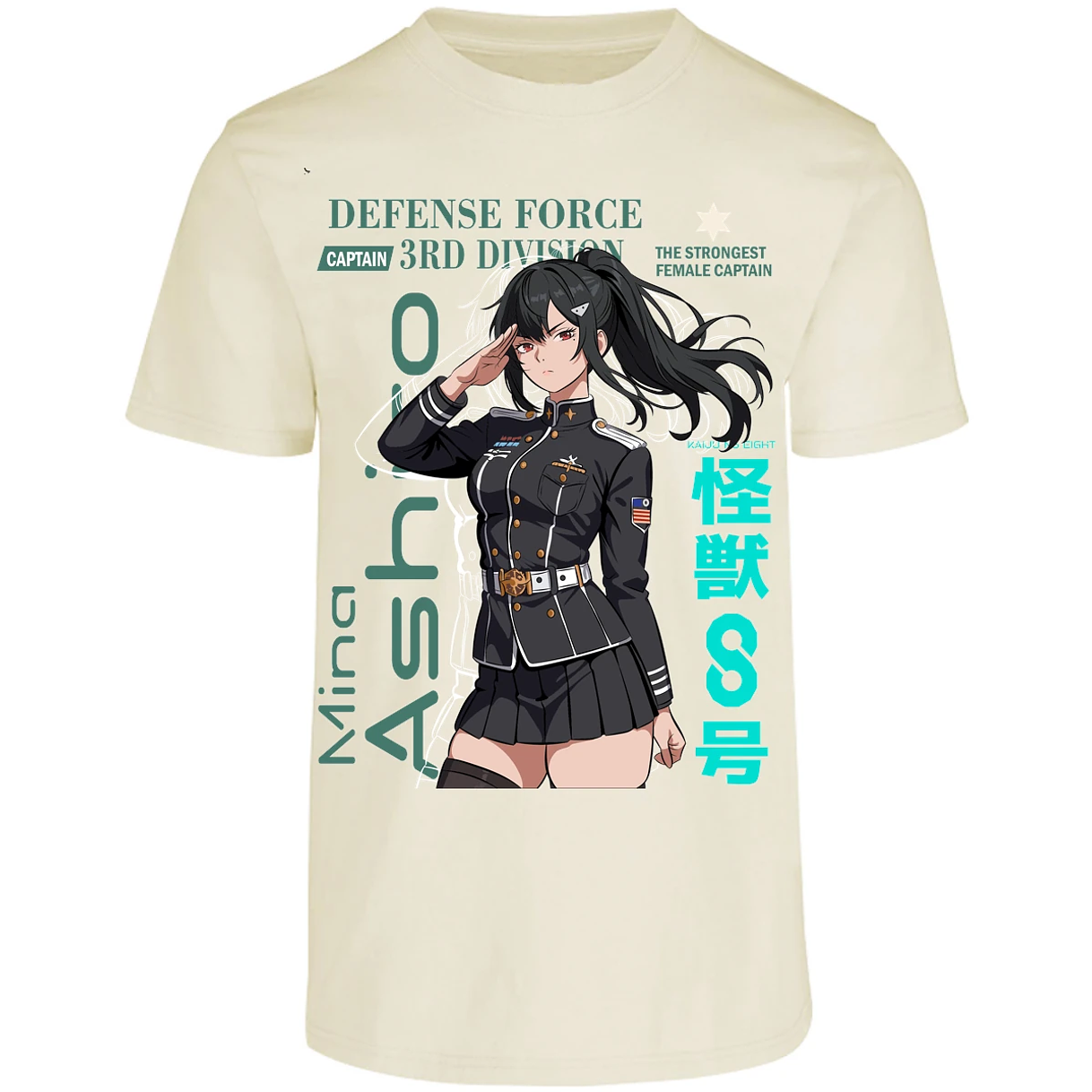 Playera Kaiju 8 Mina Ashiro para Adulto 4