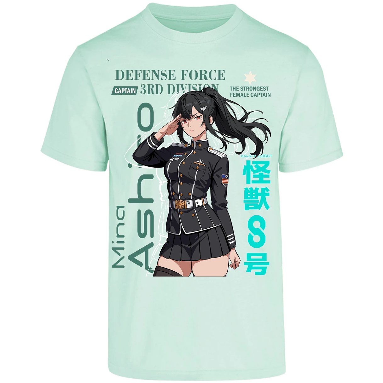 Playera Kaiju 8 Mina Ashiro para Adulto 24