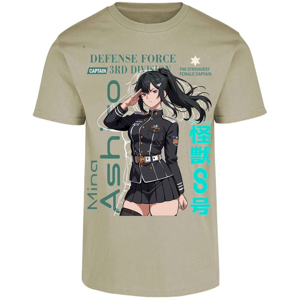Playera Kaiju 8 Mina Ashiro para Adulto 20