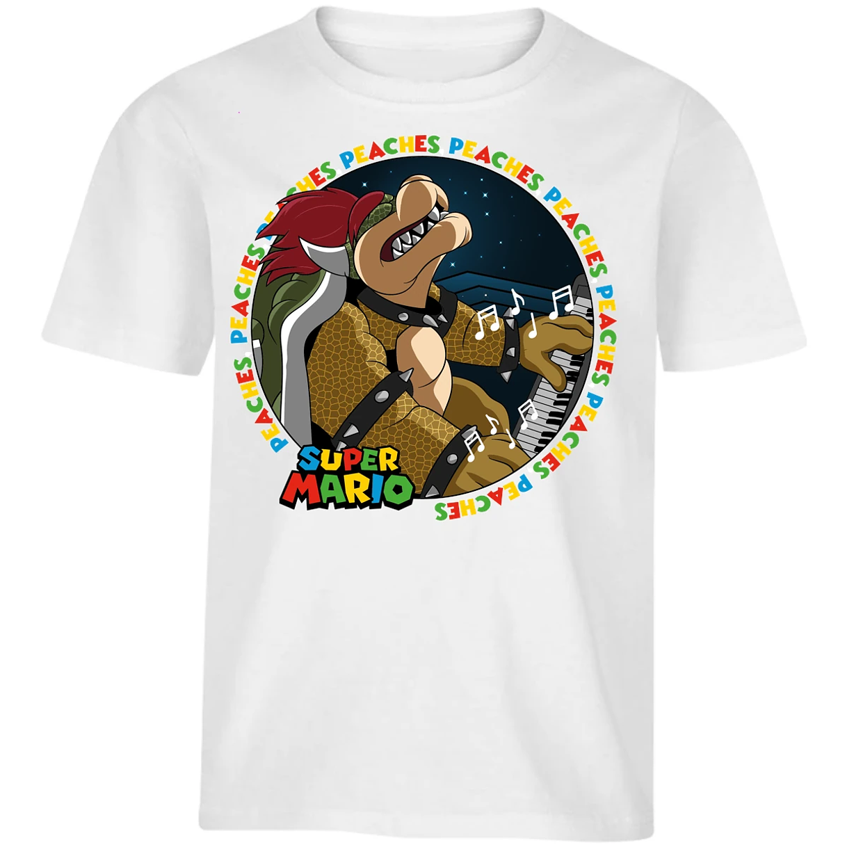 Playera Mario Bros Bowser Peaches para Niño 6