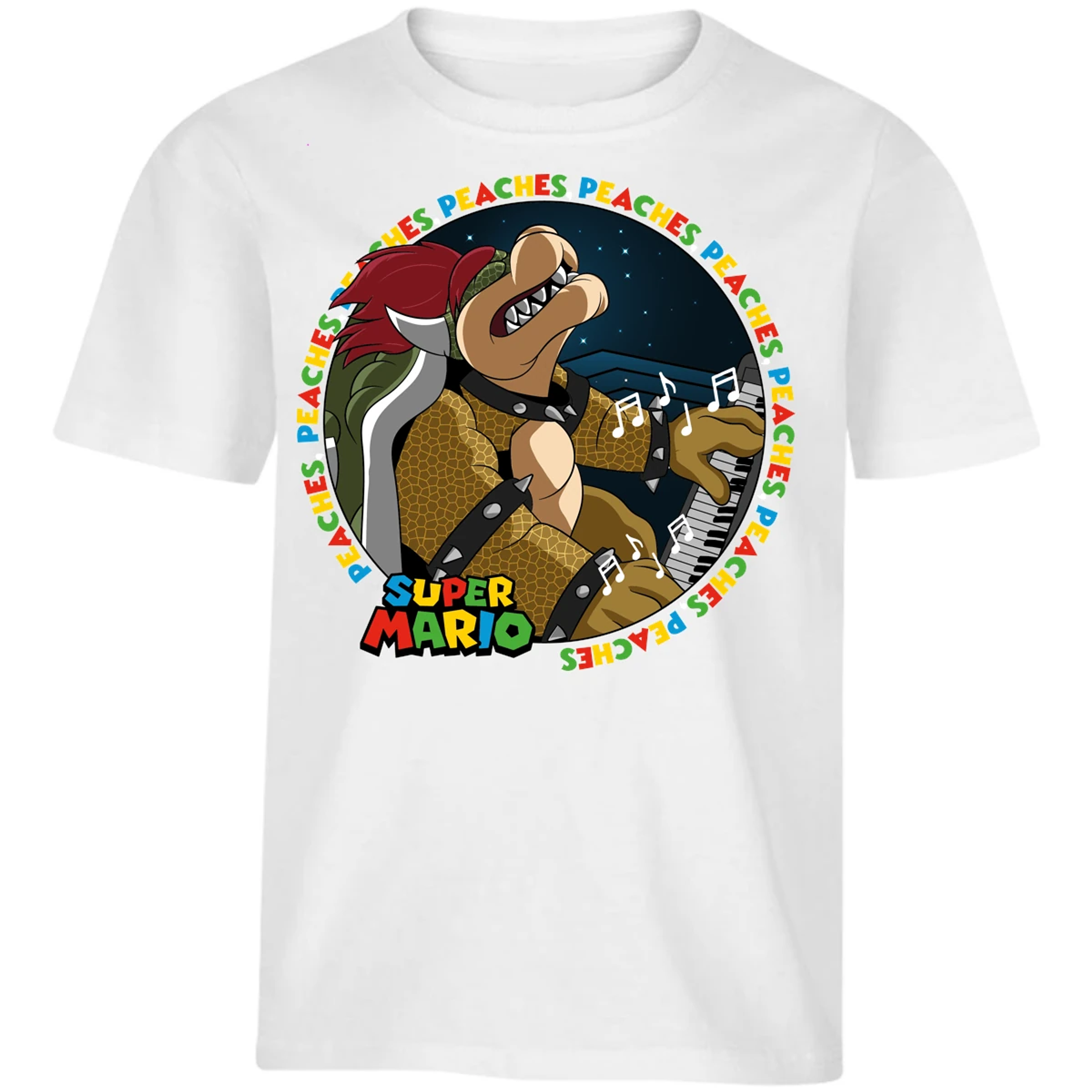 Playera Mario Bros Bowser Peaches para Niño 6