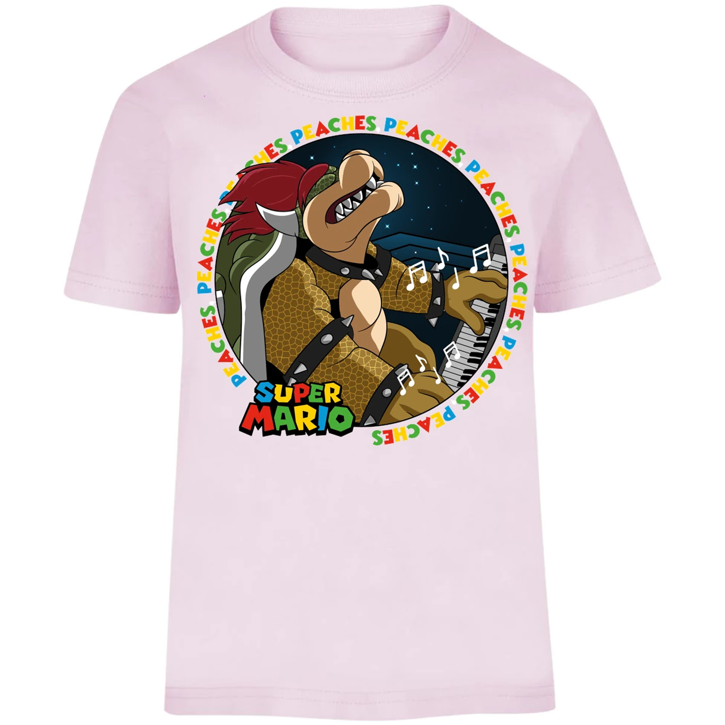 Playera Mario Bros Bowser Peaches para Niño 2