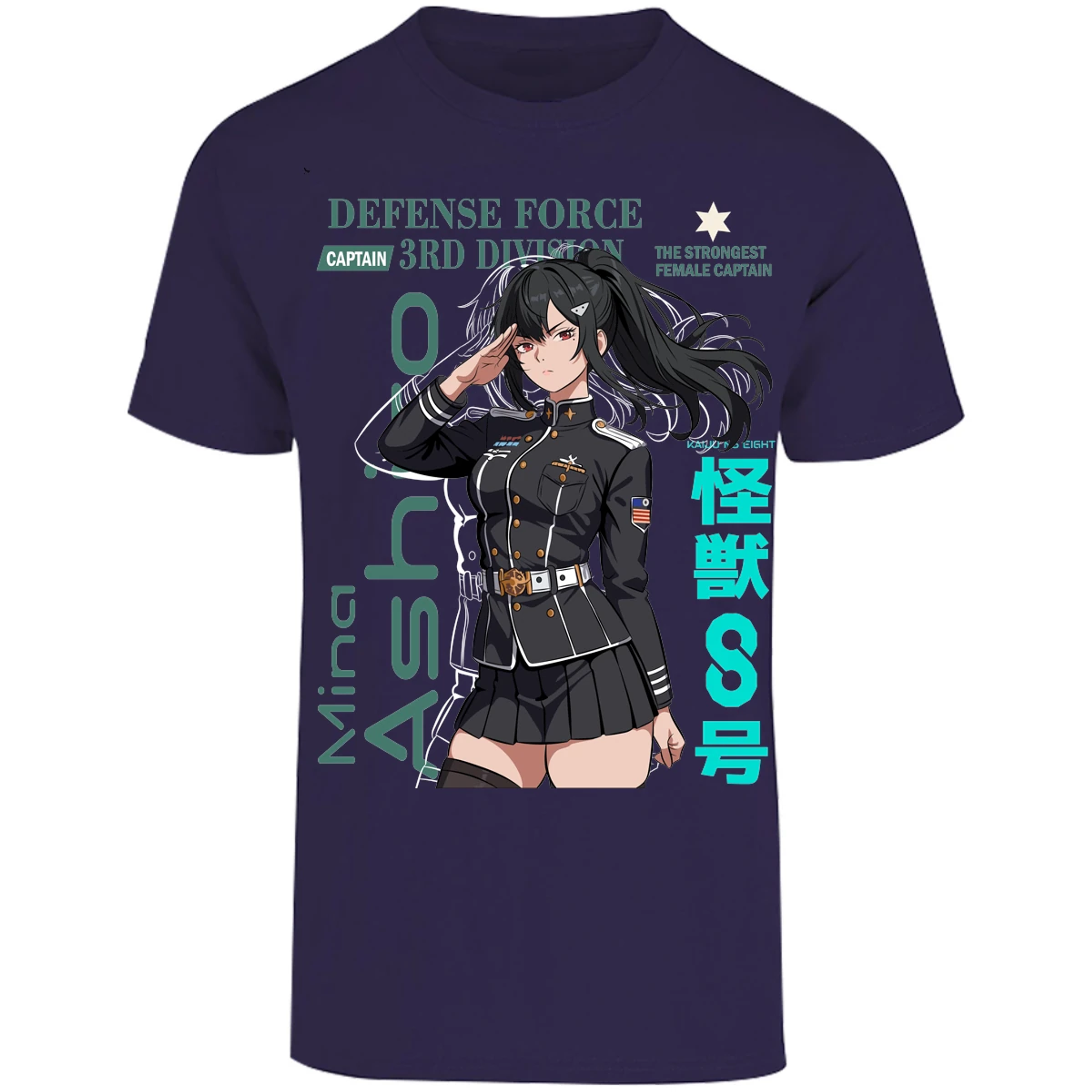 Playera Kaiju 8 Mina Ashiro para Adulto 1