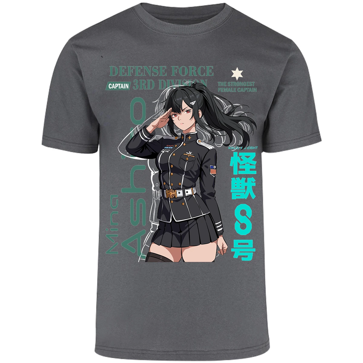 Playera Kaiju 8 Mina Ashiro para Adulto 7