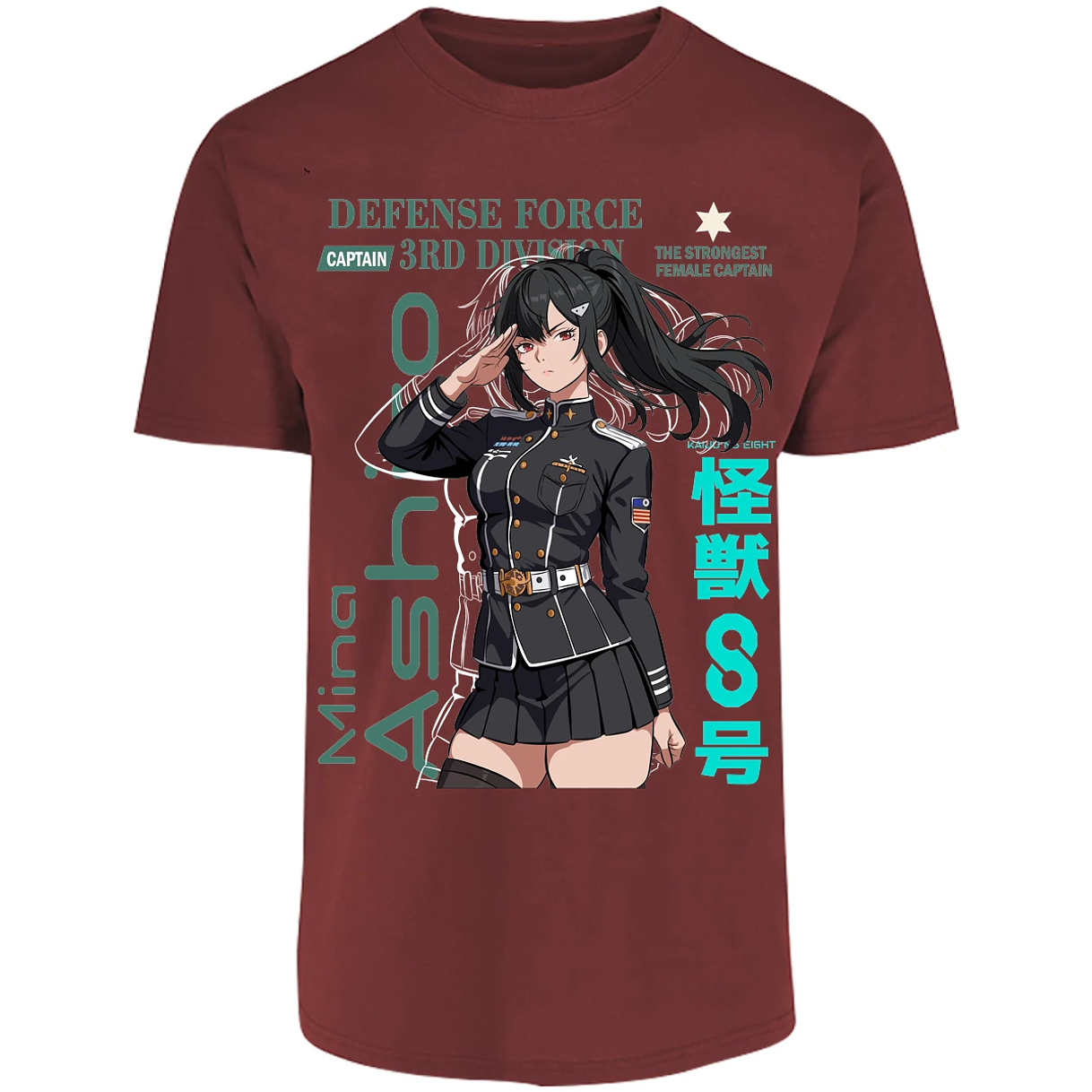 Playera Kaiju 8 Mina Ashiro para Adulto 8