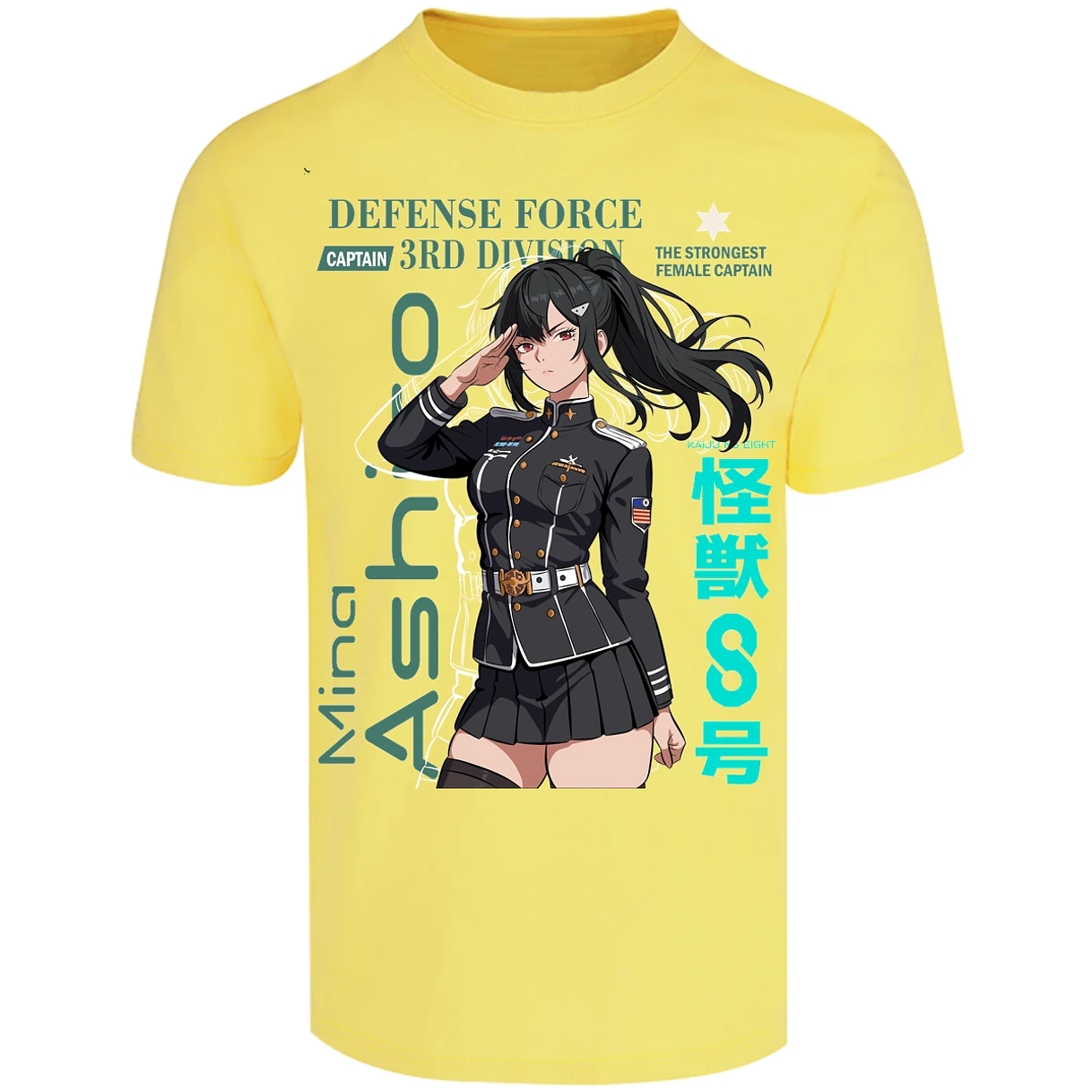 Playera Kaiju 8 Mina Ashiro para Adulto 19