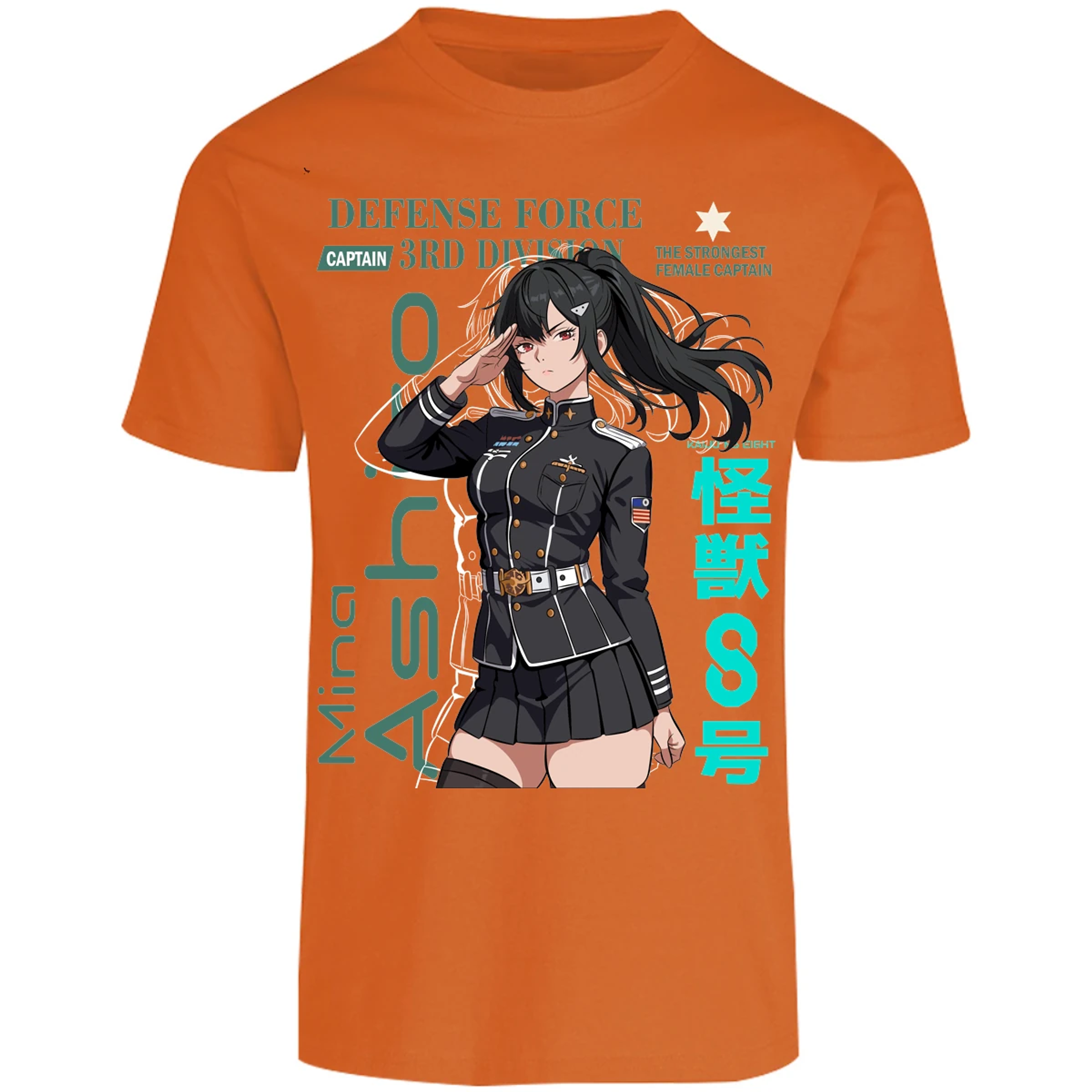 Playera Kaiju 8 Mina Ashiro para Adulto 10