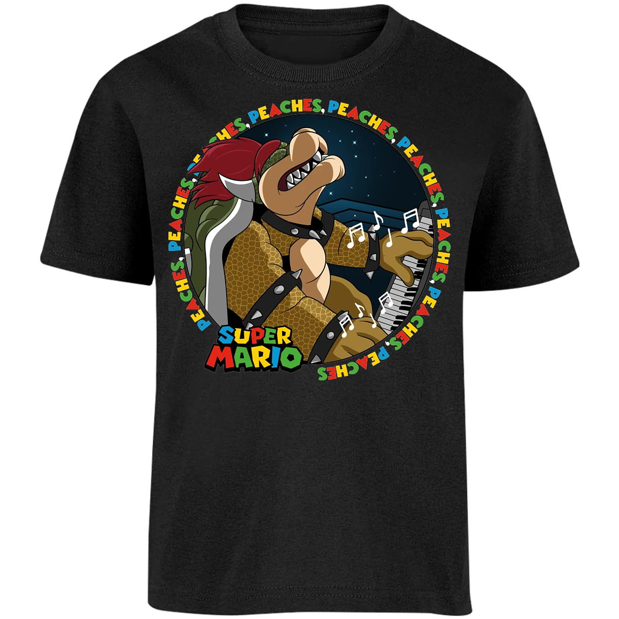 Playera Mario Bros Bowser Peaches para Niño 12