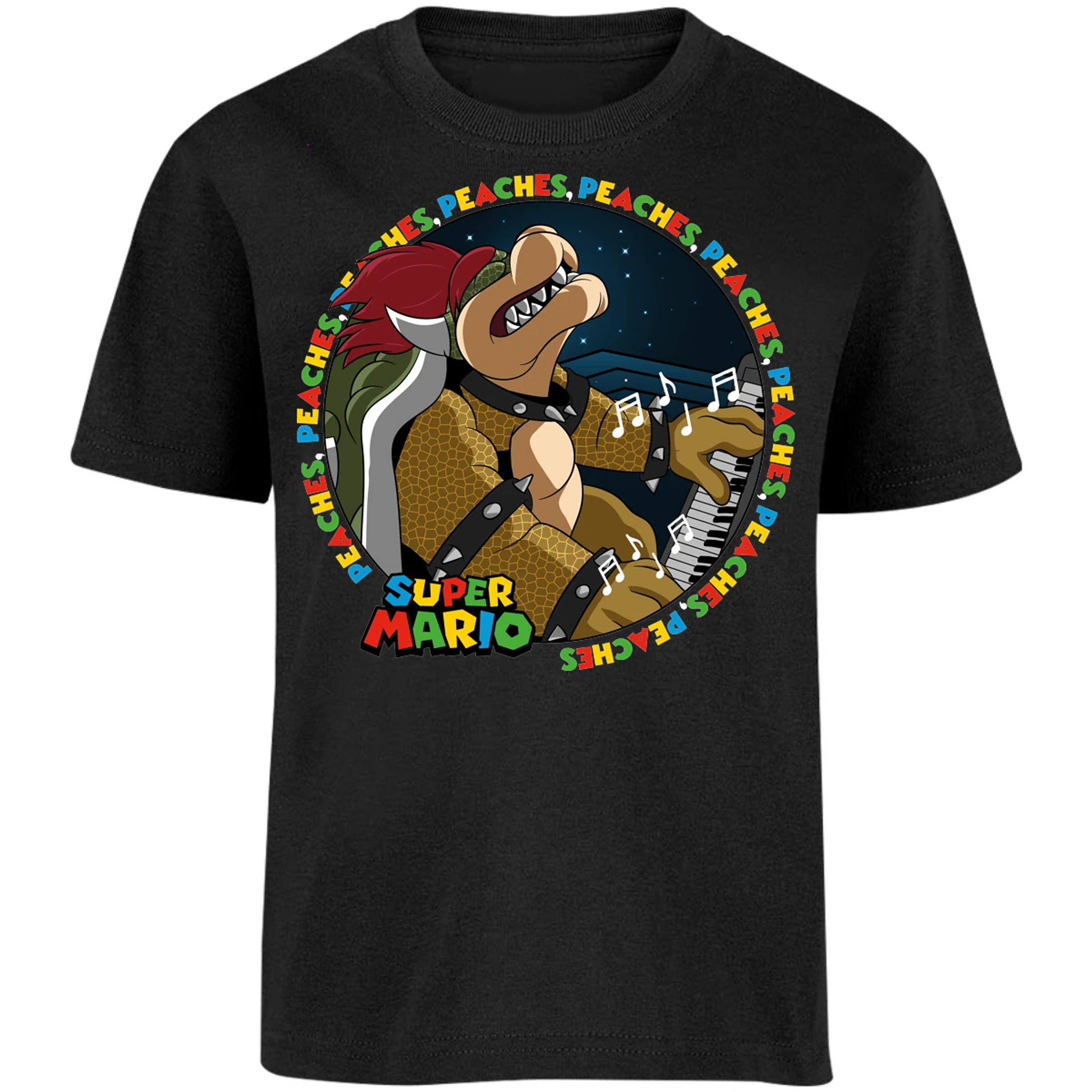Playera Mario Bros Bowser Peaches para Niño 12