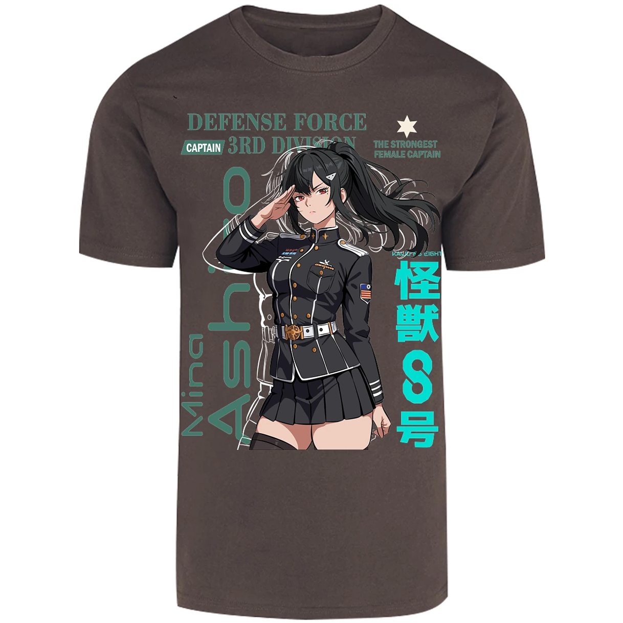 Playera Kaiju 8 Mina Ashiro para Adulto 29