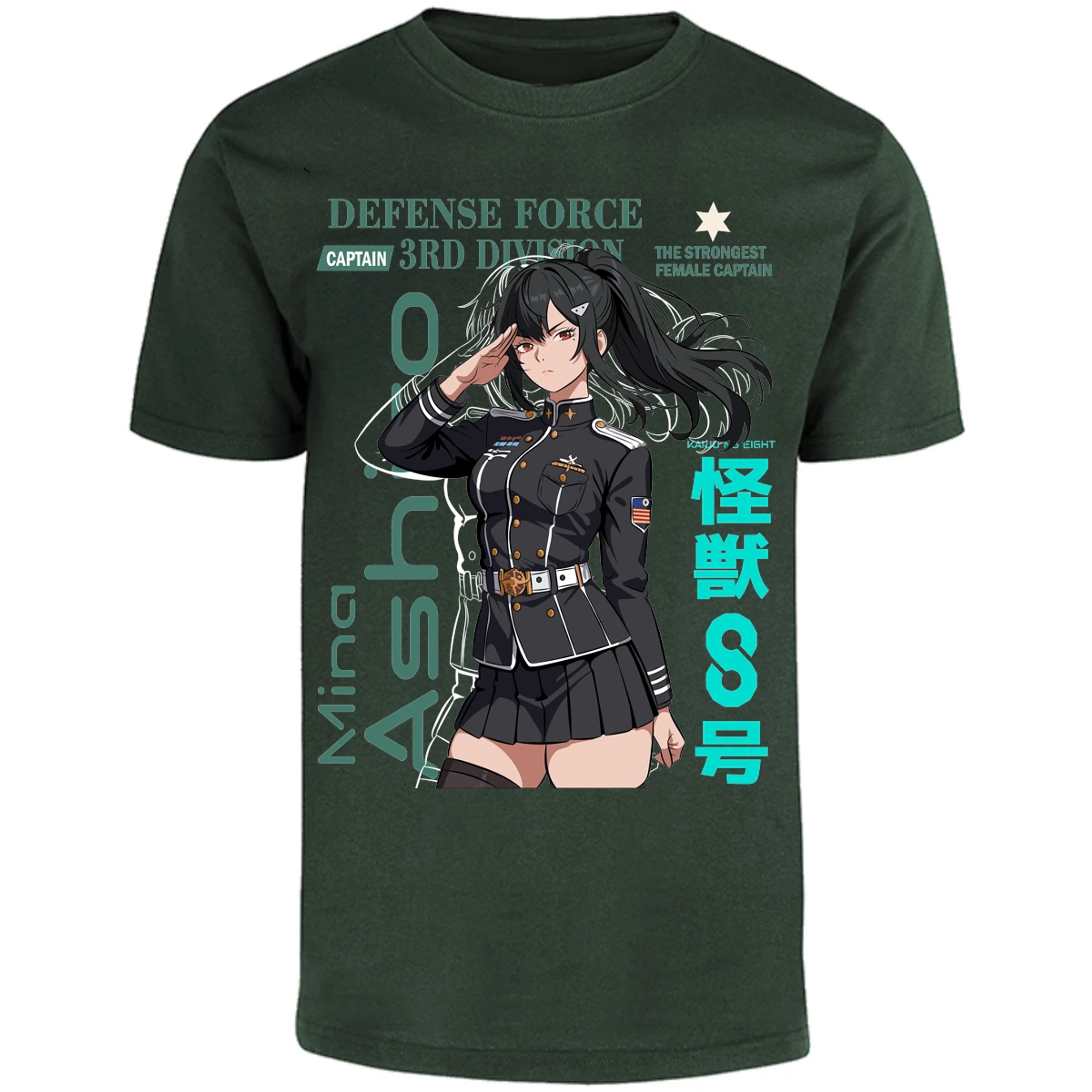 Playera Kaiju 8 Mina Ashiro para Adulto 11