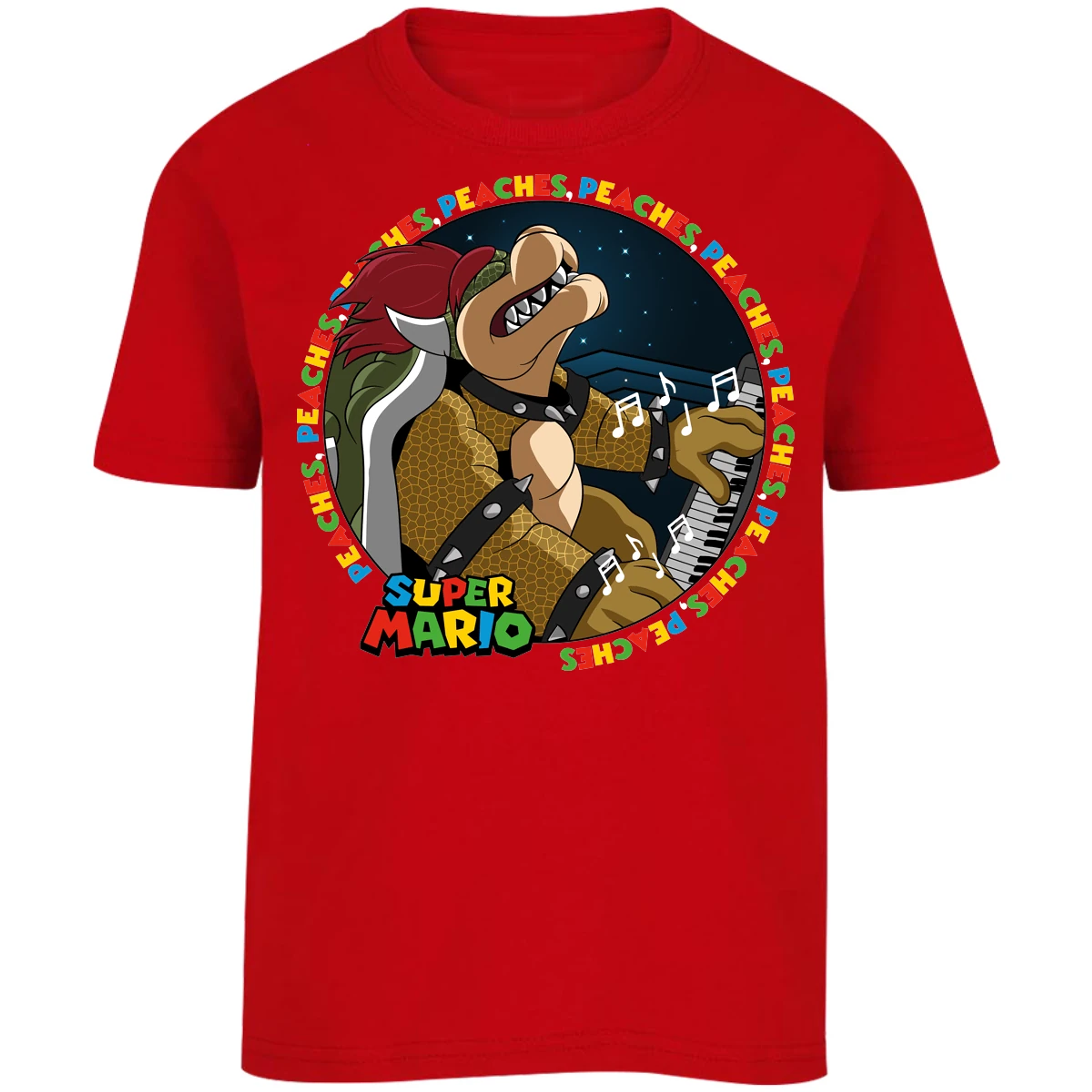 Playera Mario Bros Bowser Peaches para Niño 9