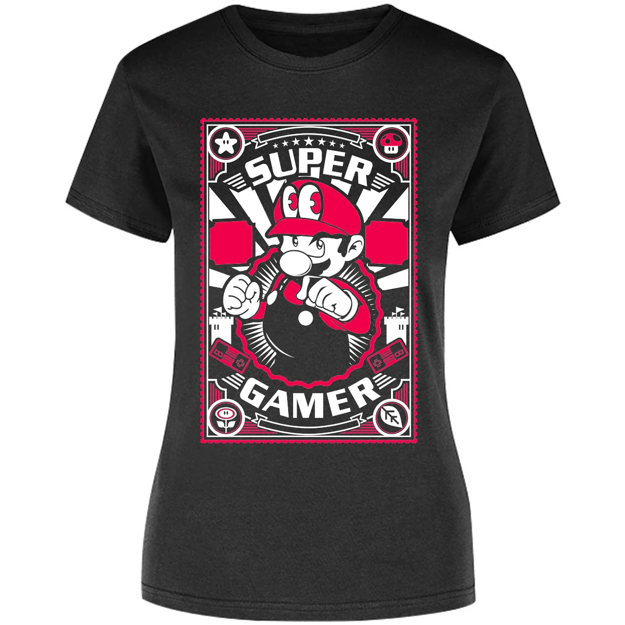 Blusa Mario Bros Mario Gamer Blusa para Mujer 16