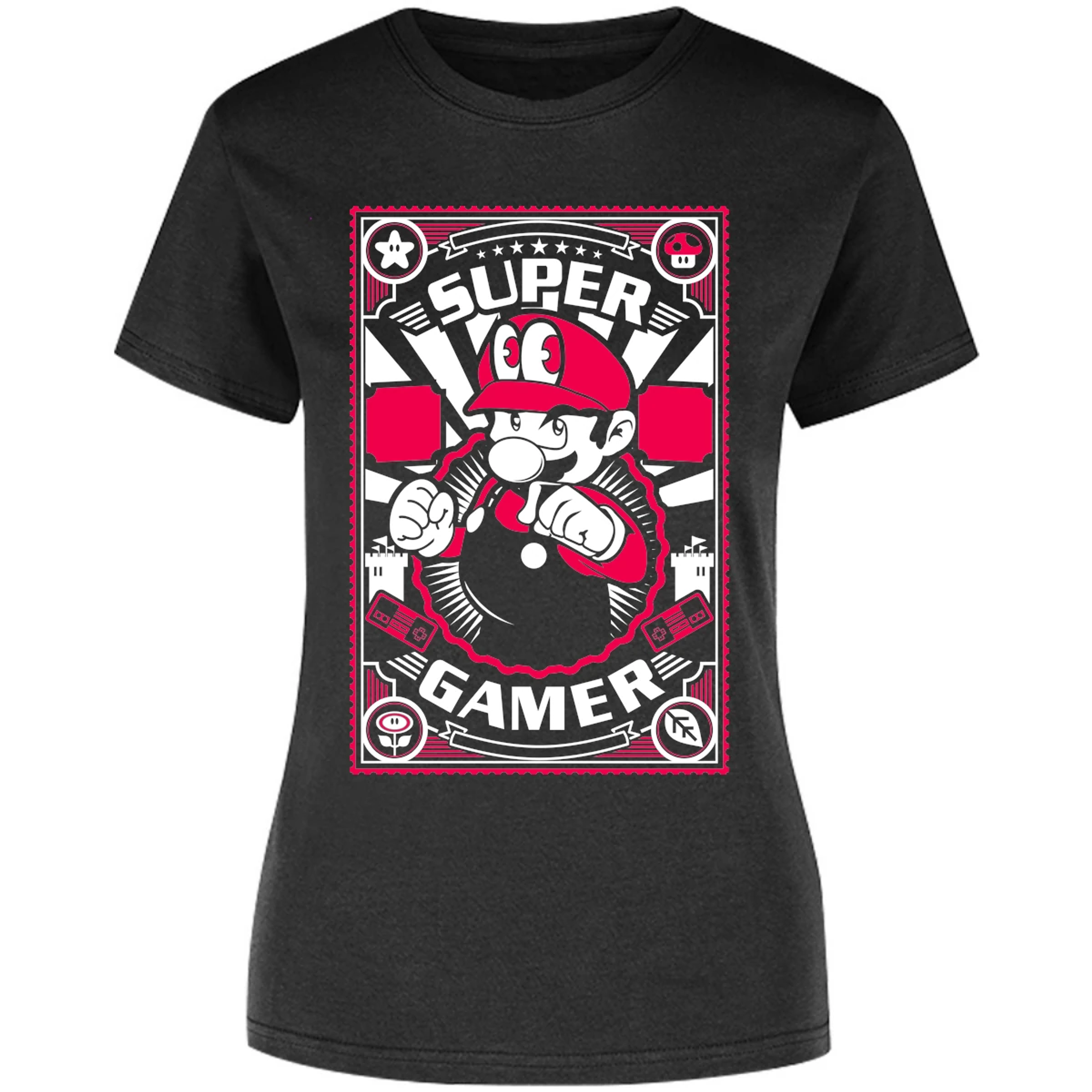 Blusa Mario Bros Mario Gamer Blusa para Mujer 16