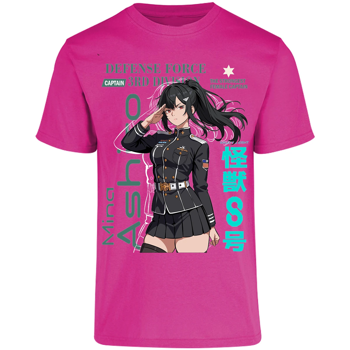 Playera Kaiju 8 Mina Ashiro para Adulto 21