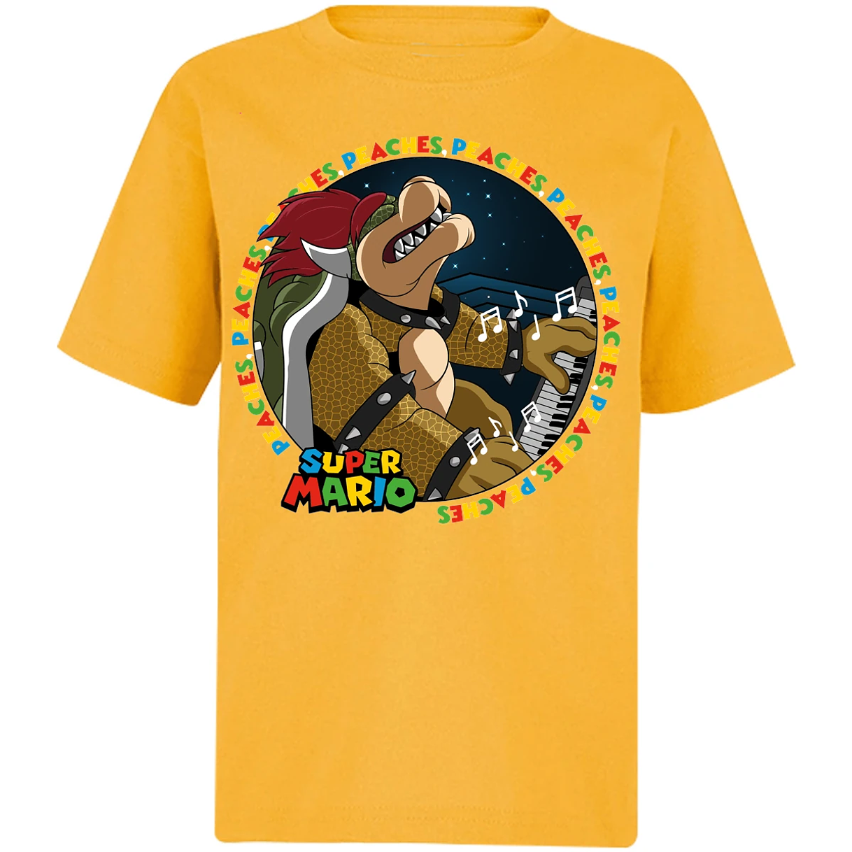 Playera Mario Bros Bowser Peaches para Niño 7