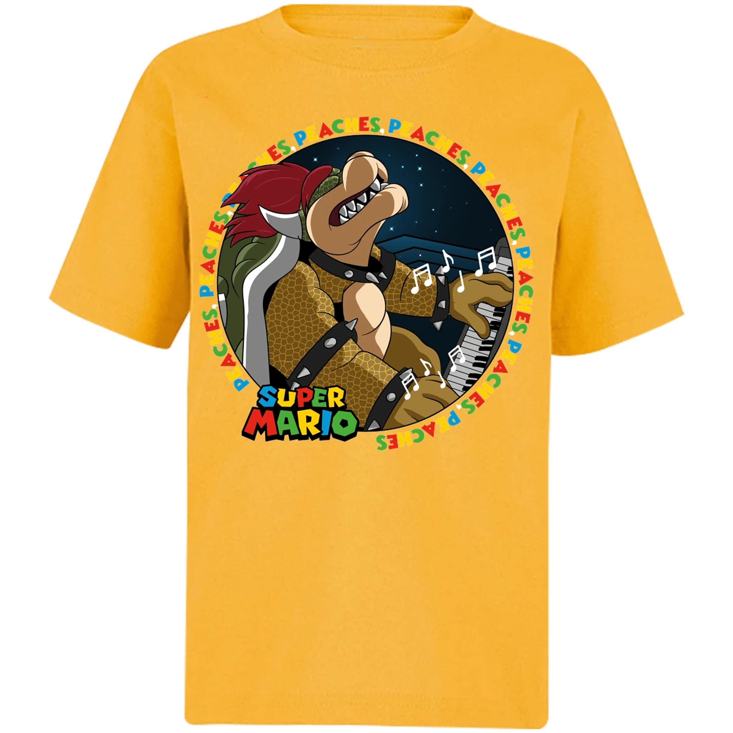 Playera Mario Bros Bowser Peaches para Niño 7