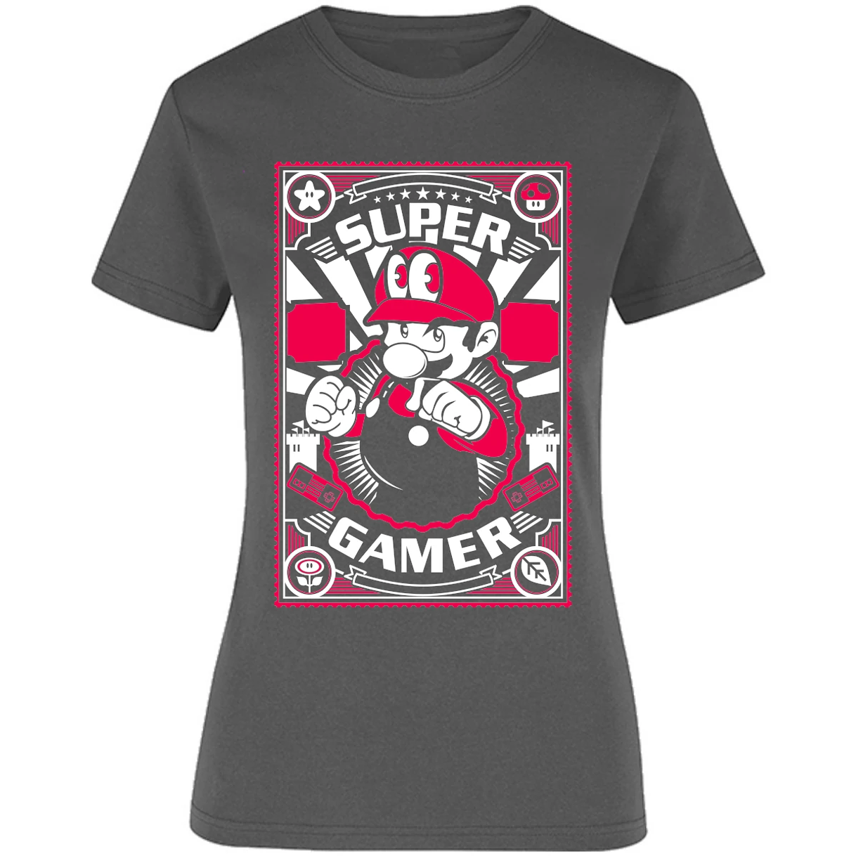 Blusa Mario Bros Mario Gamer Blusa para Mujer 1