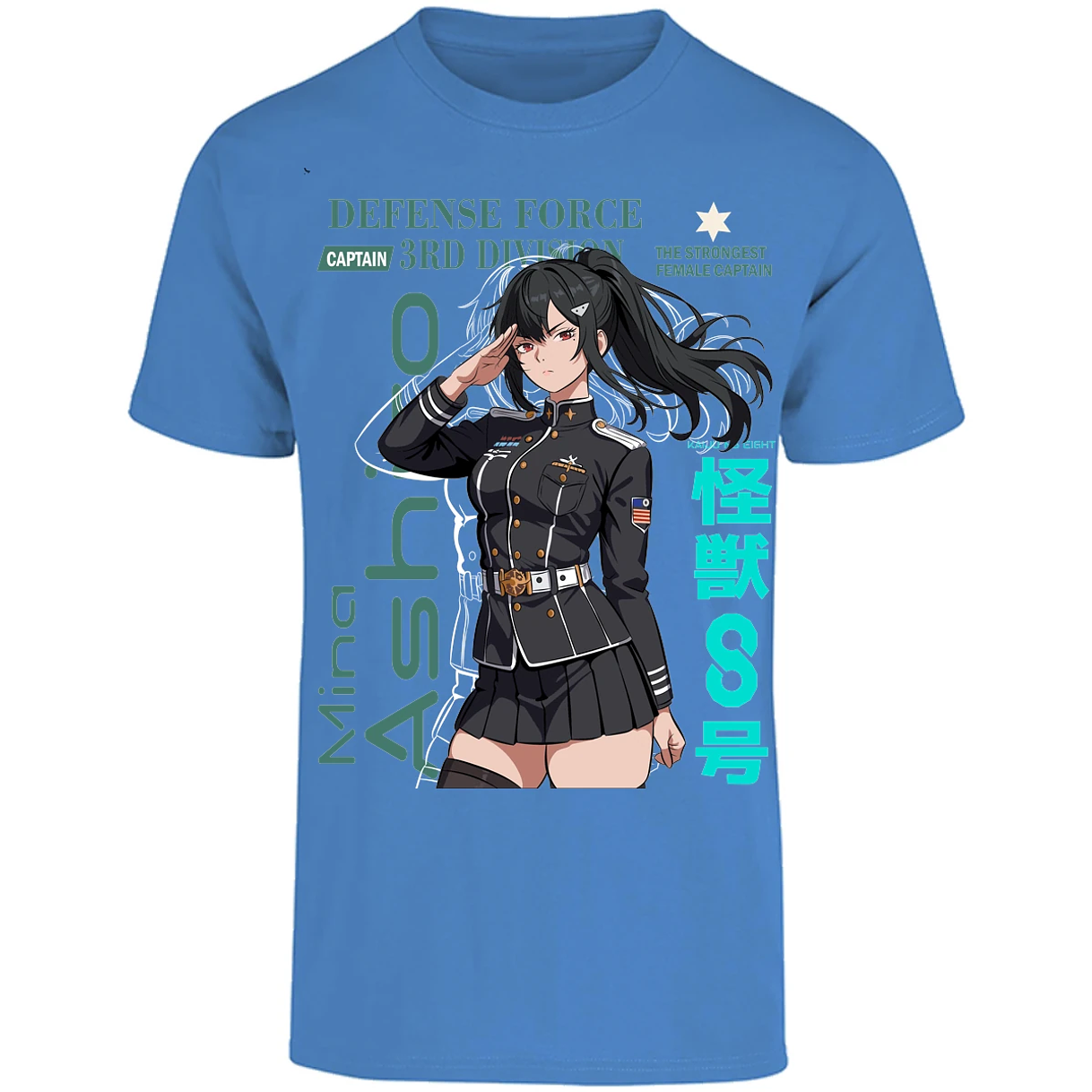 Playera Kaiju 8 Mina Ashiro para Adulto 14