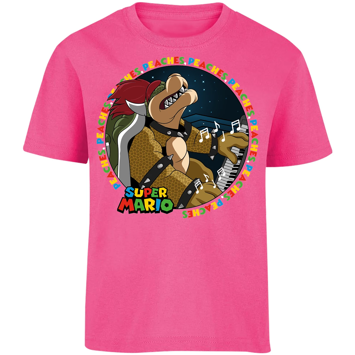 Playera Mario Bros Bowser Peaches para Niño 8