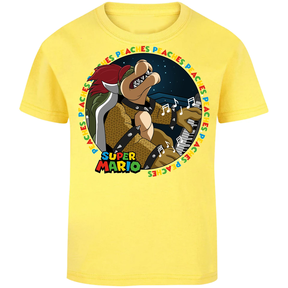 Playera Mario Bros Bowser Peaches para Niño 11