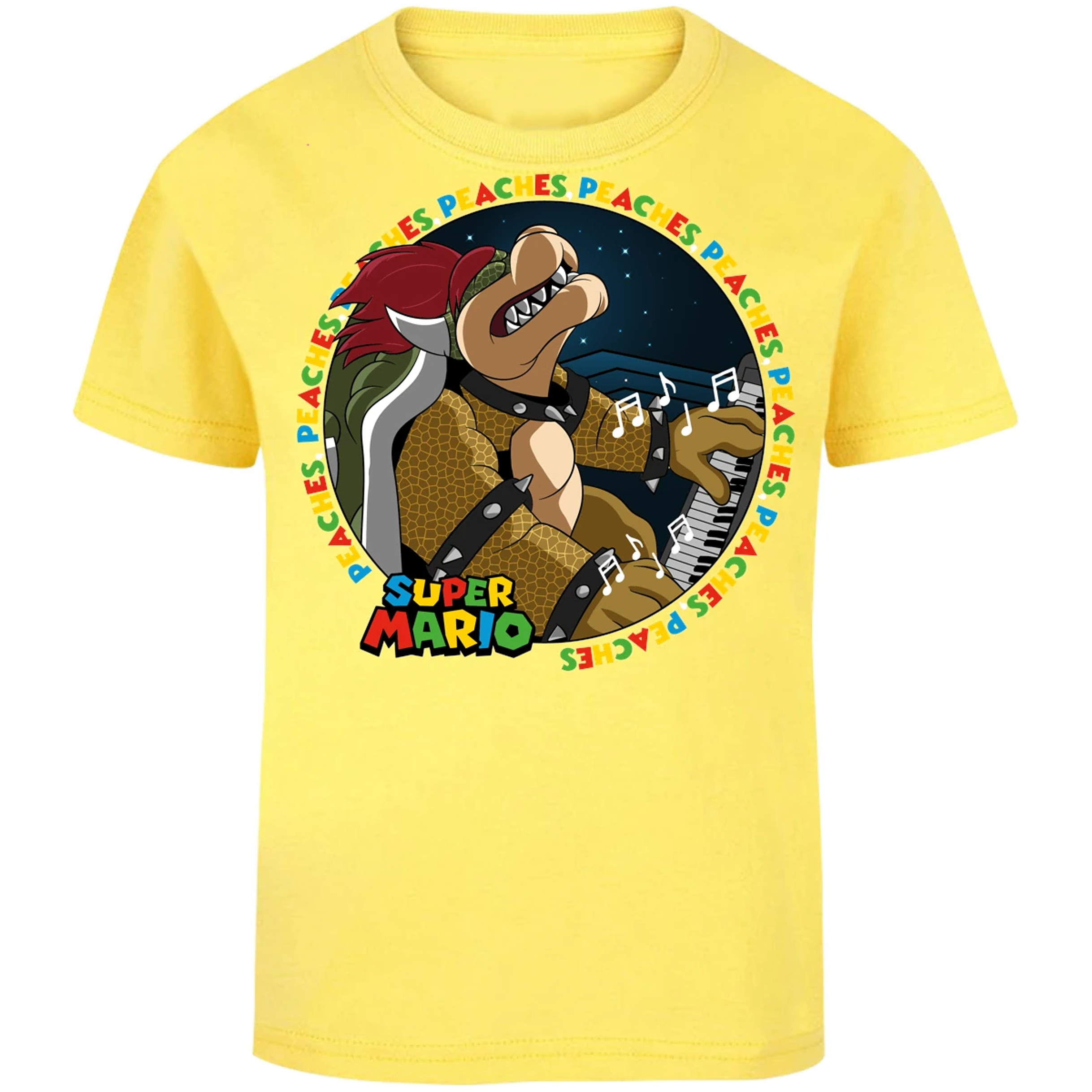 Playera Mario Bros Bowser Peaches para Niño 11