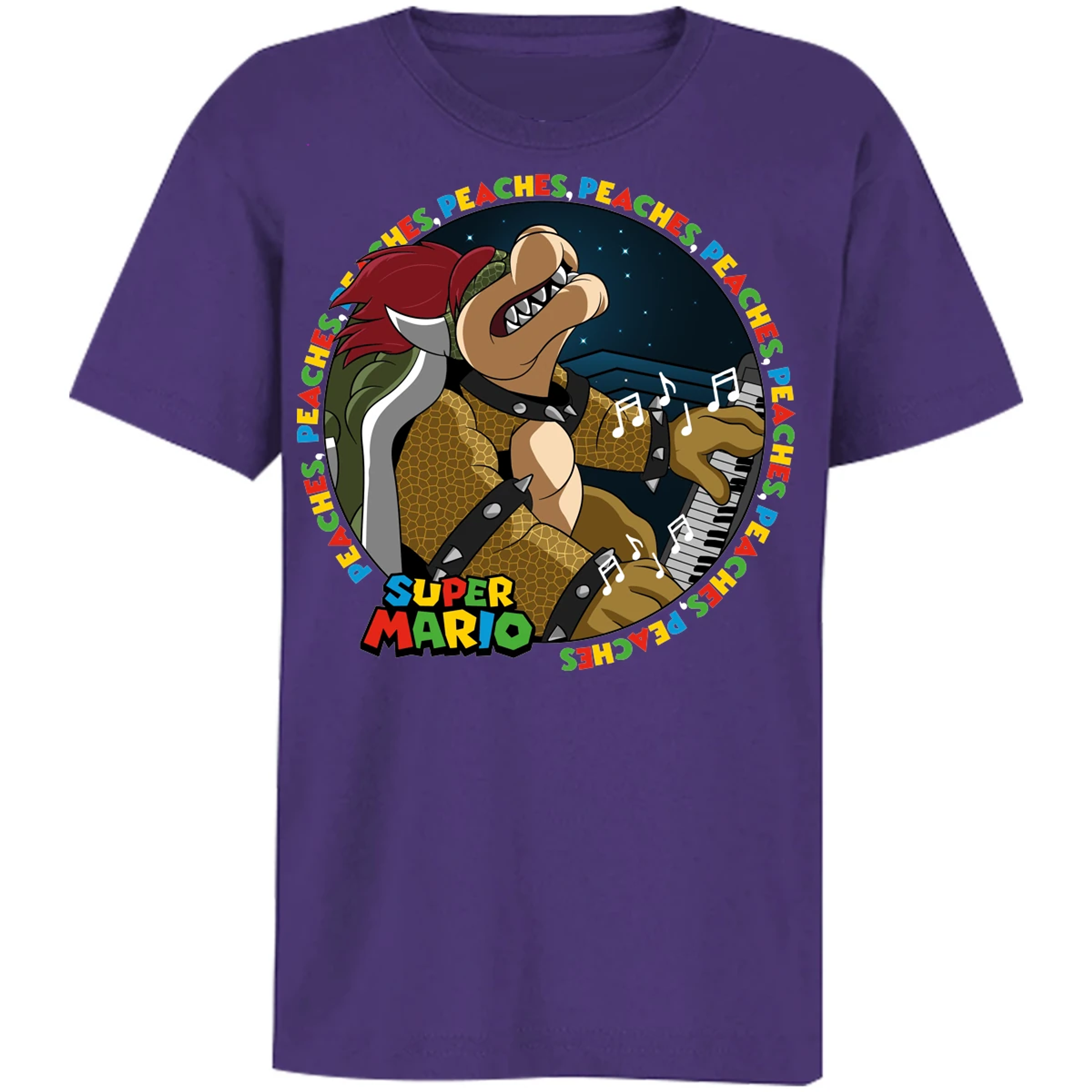 Playera Mario Bros Bowser Peaches para Niño 15