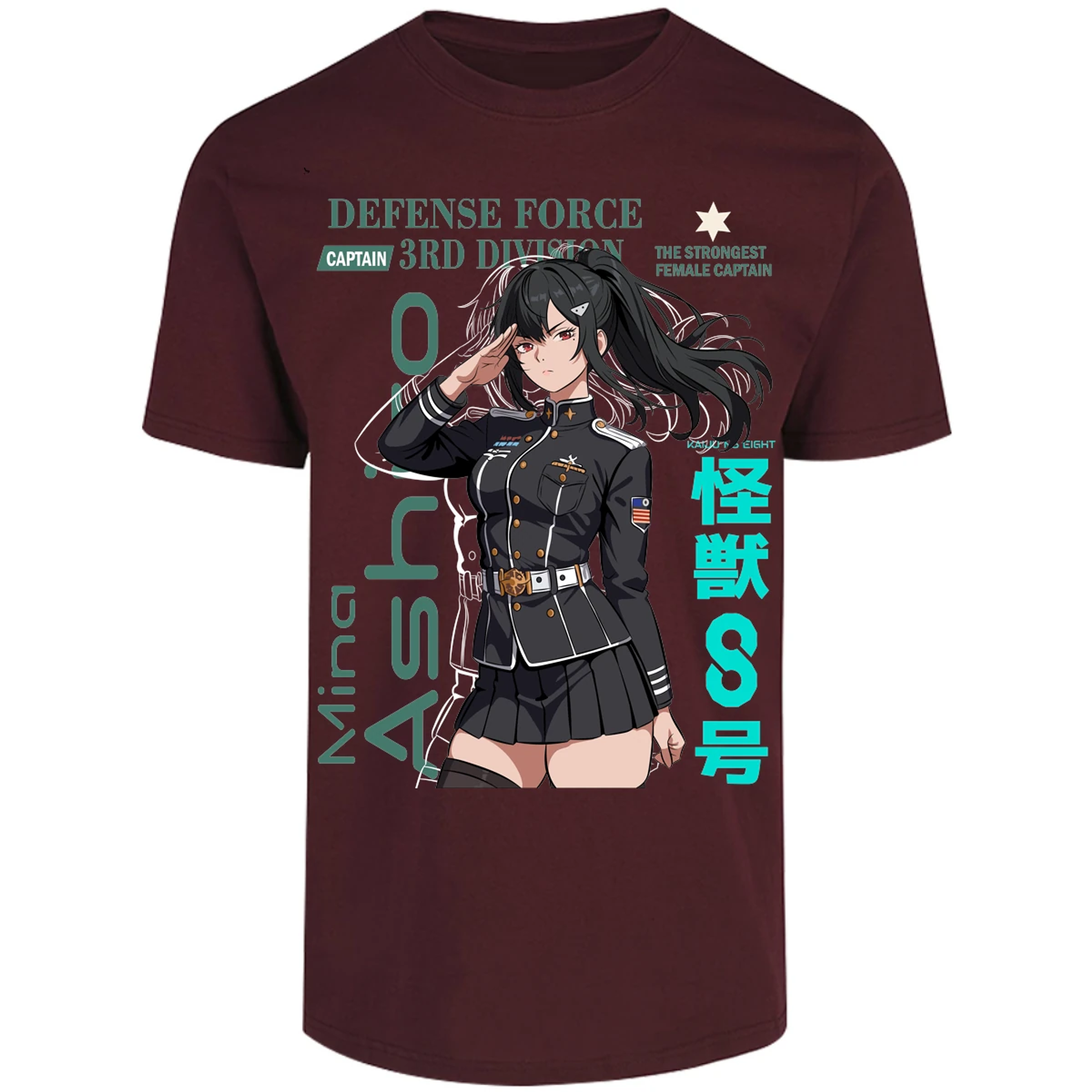 Playera Kaiju 8 Mina Ashiro para Adulto 25